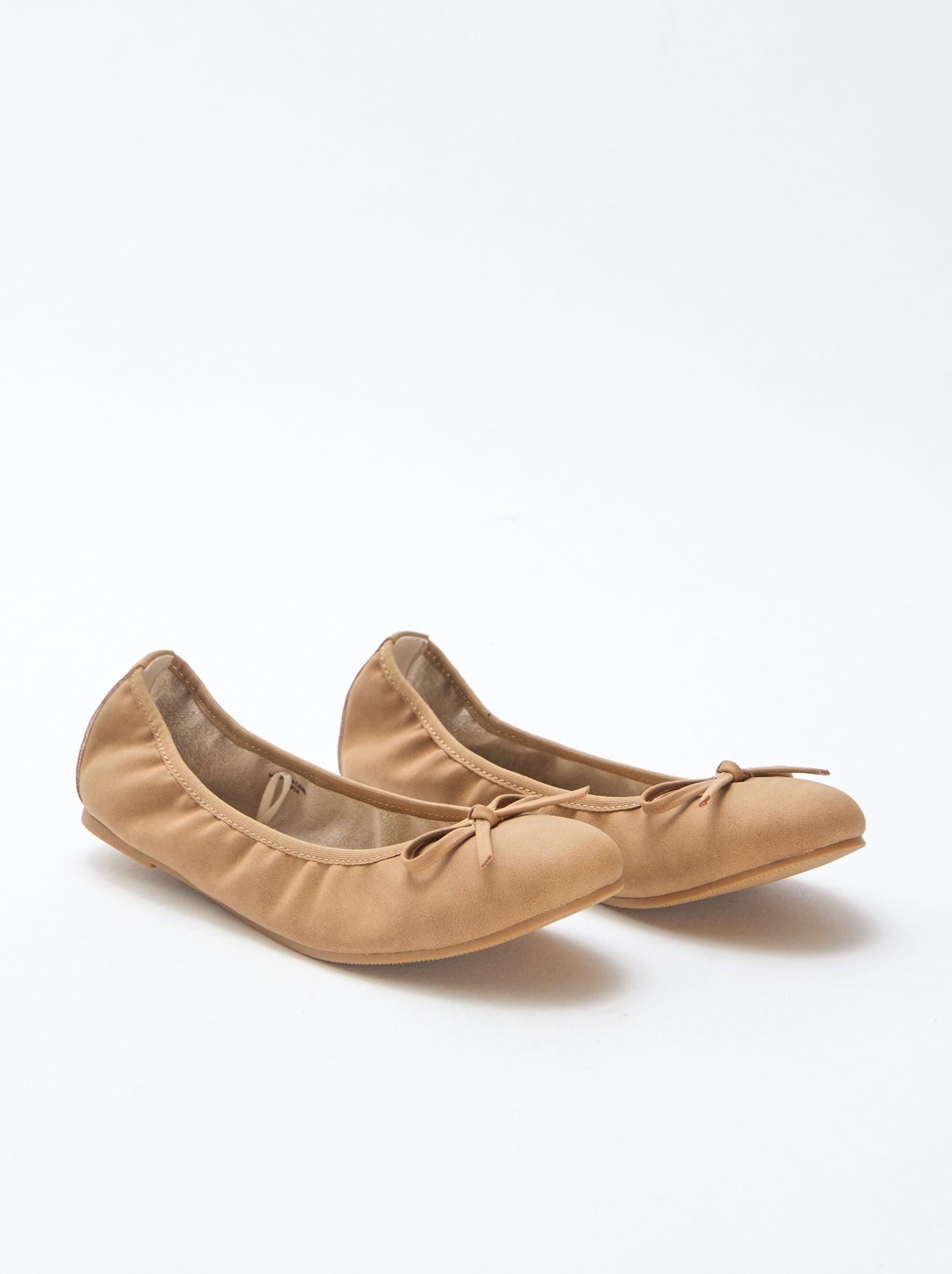 Ballerines plates unie - Marron