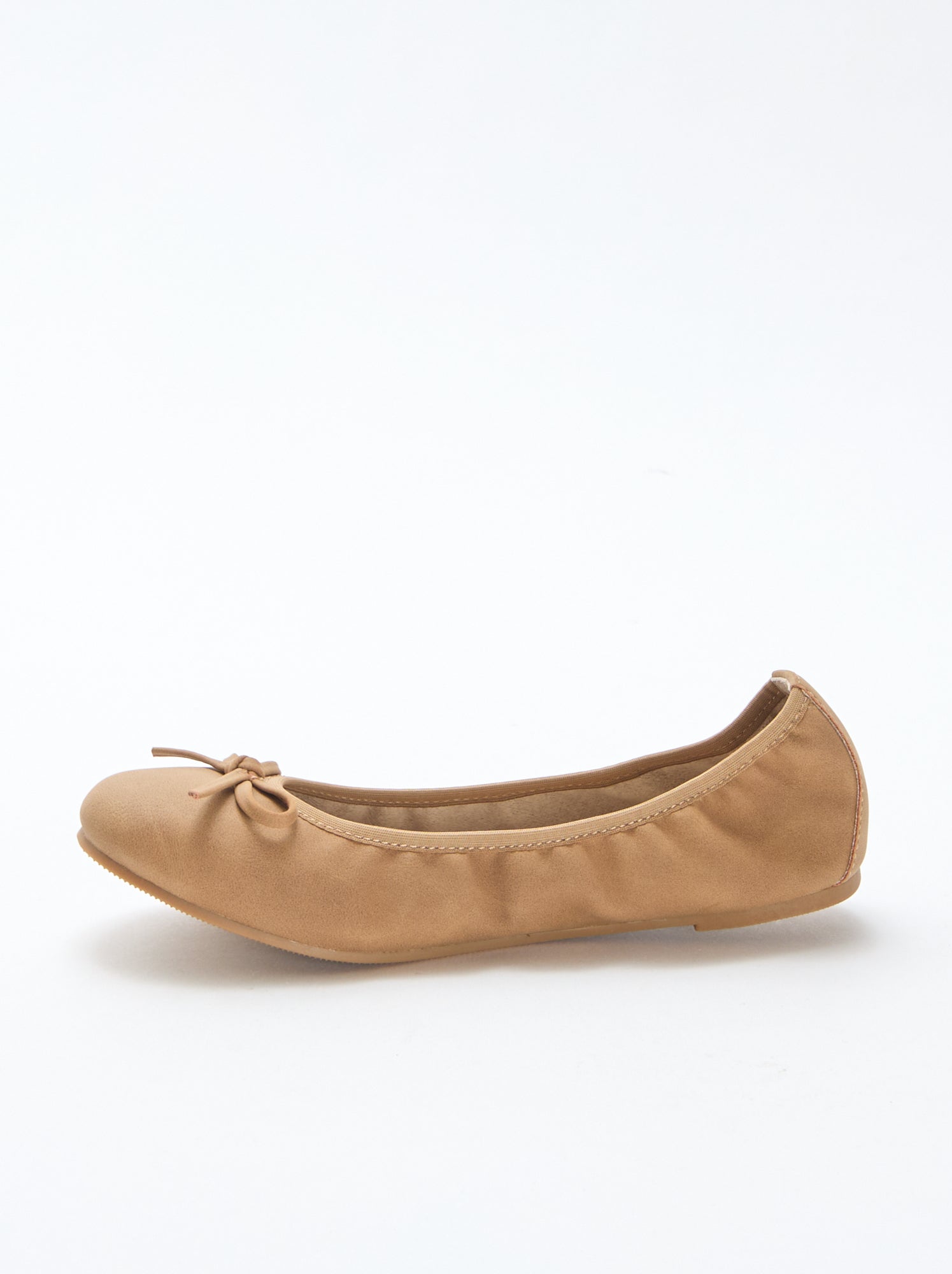 Ballerines plates unie - Marron