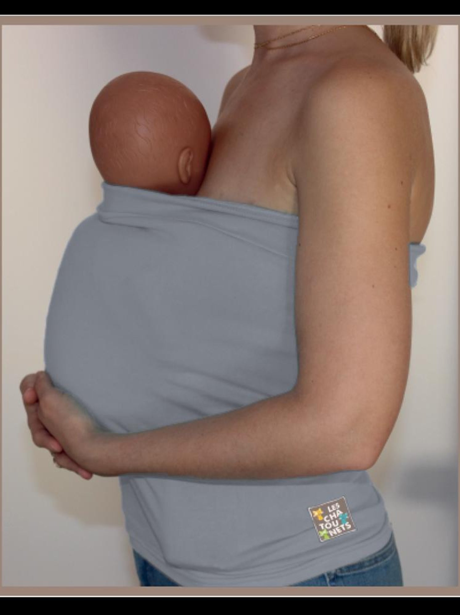 Bandeau Peau à Peau LES CHATOUNETS - Gris