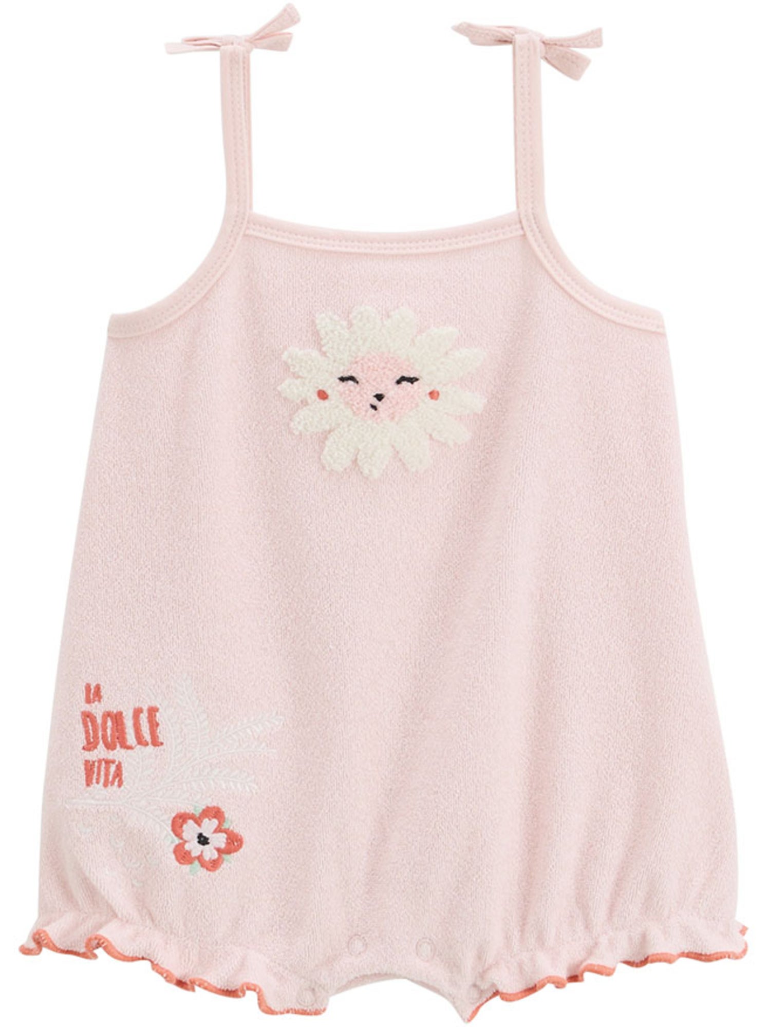 Barboteuse bébé en éponge saona - Rose