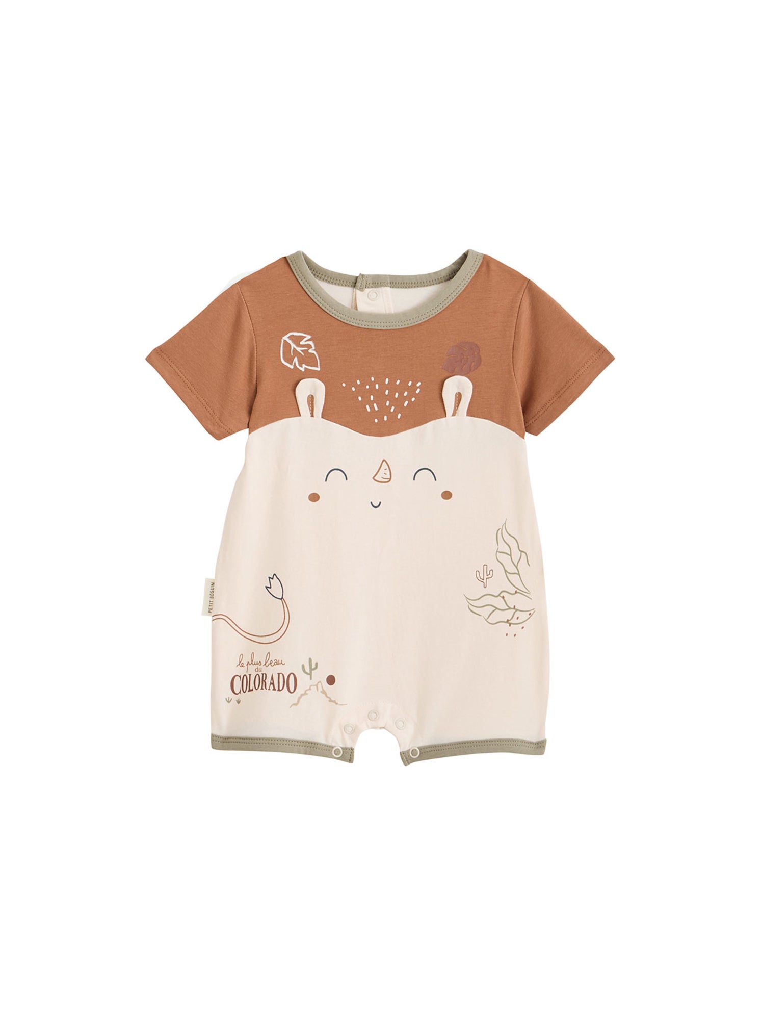 Barboteuse bébé kansas city - Camel