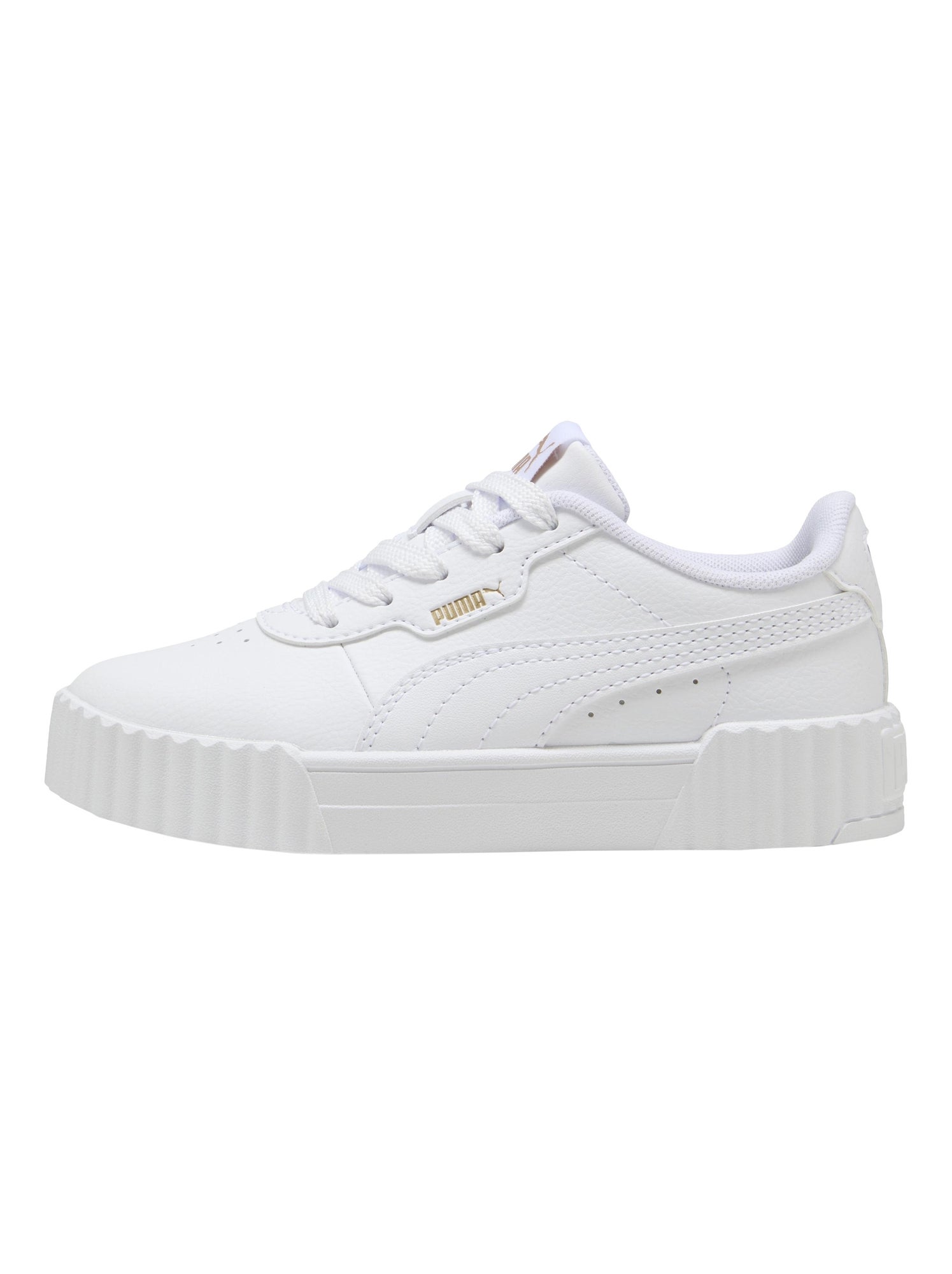 Basket Enfant à Lacets Puma Carina 3.0 PS - Blanc