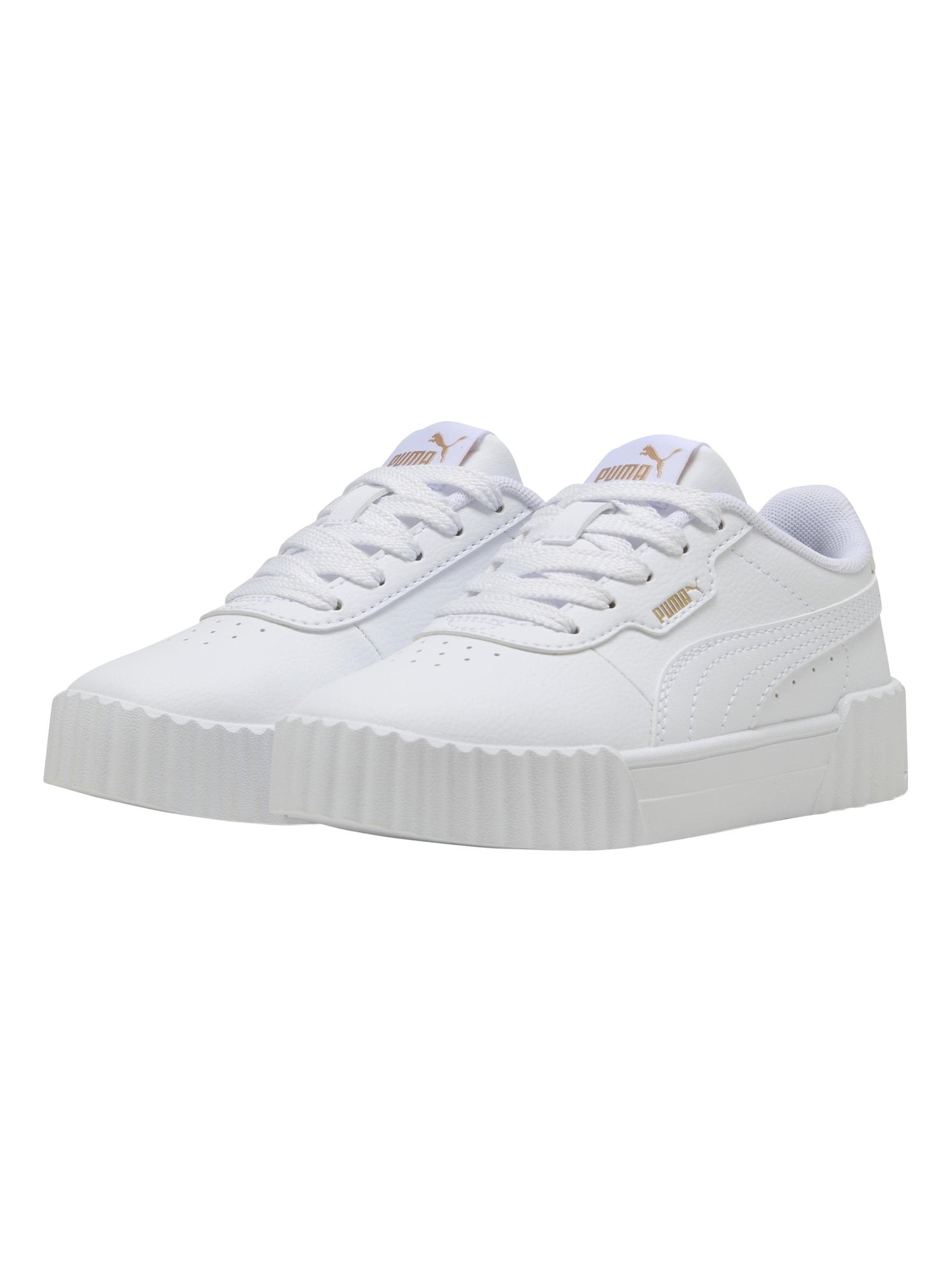 Basket Enfant à Lacets Puma Carina 3.0 PS - Blanc