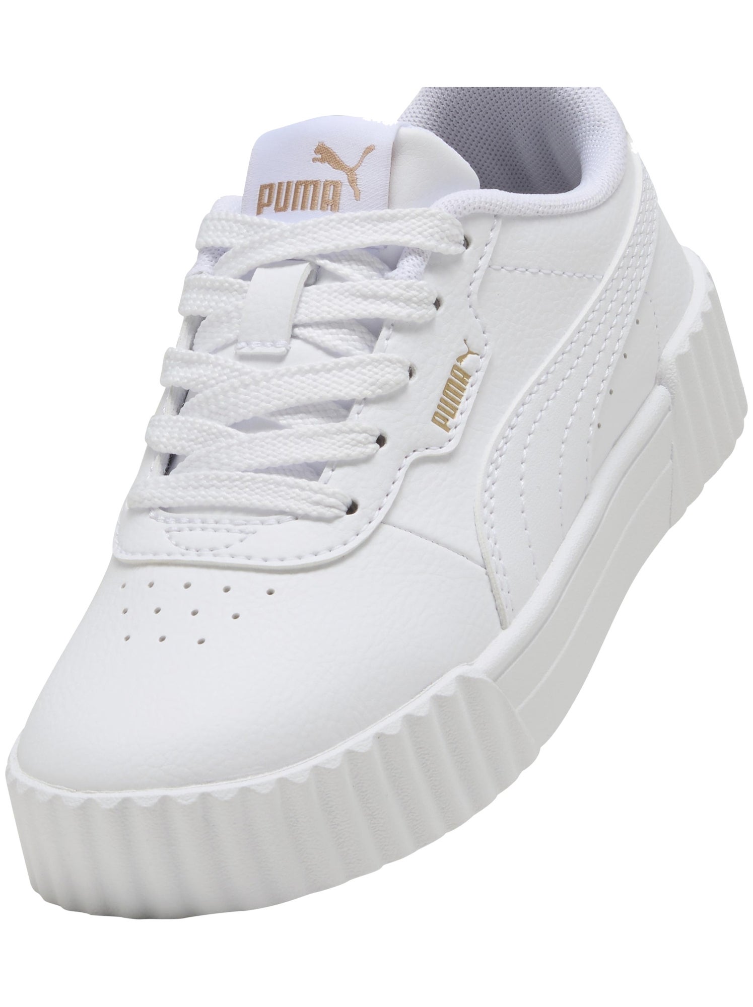 Basket Enfant à Lacets Puma Carina 3.0 PS - Blanc