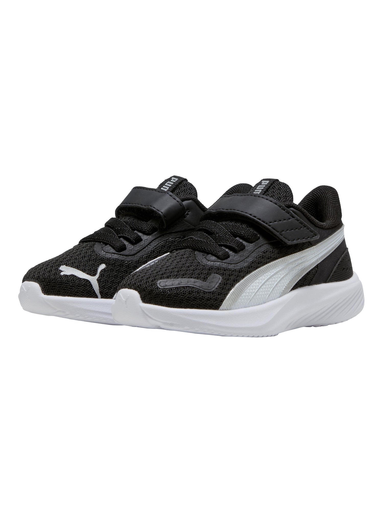 Basket Enfant à Scratches Puma Pounce AC inf - Noir