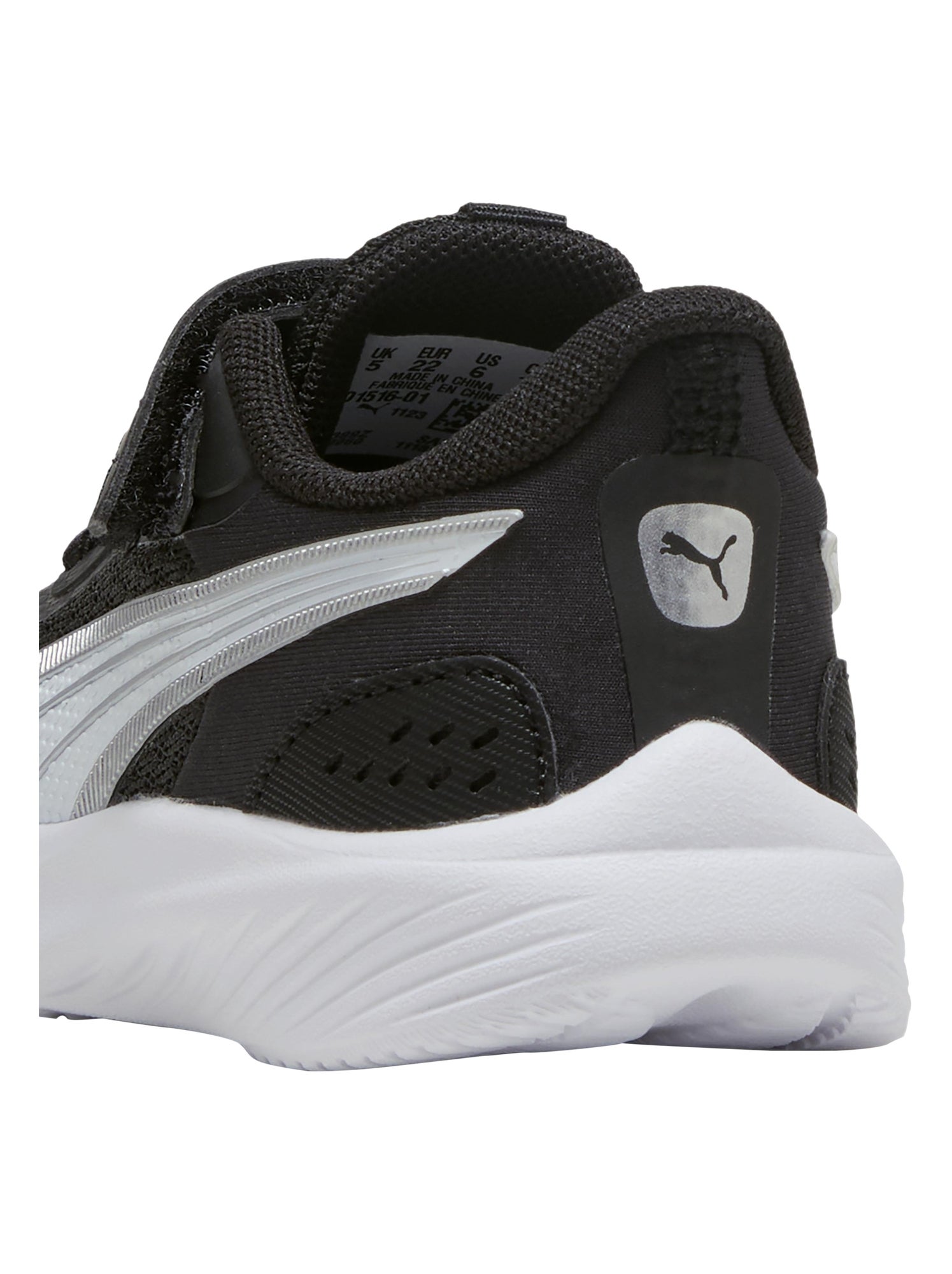 Basket Enfant à Scratches Puma Pounce AC inf - Noir