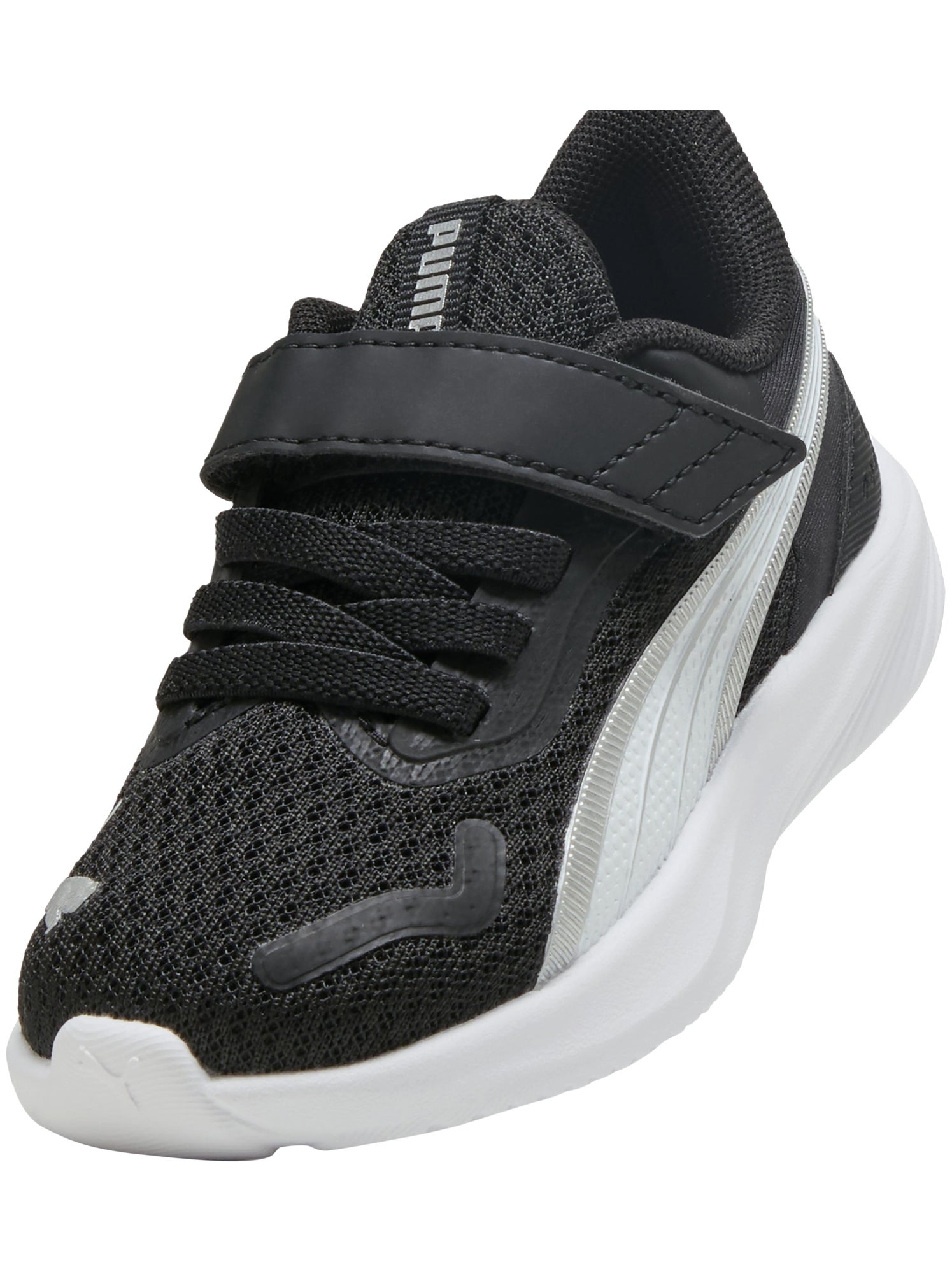 Basket Enfant à Scratches Puma Pounce AC inf - Noir