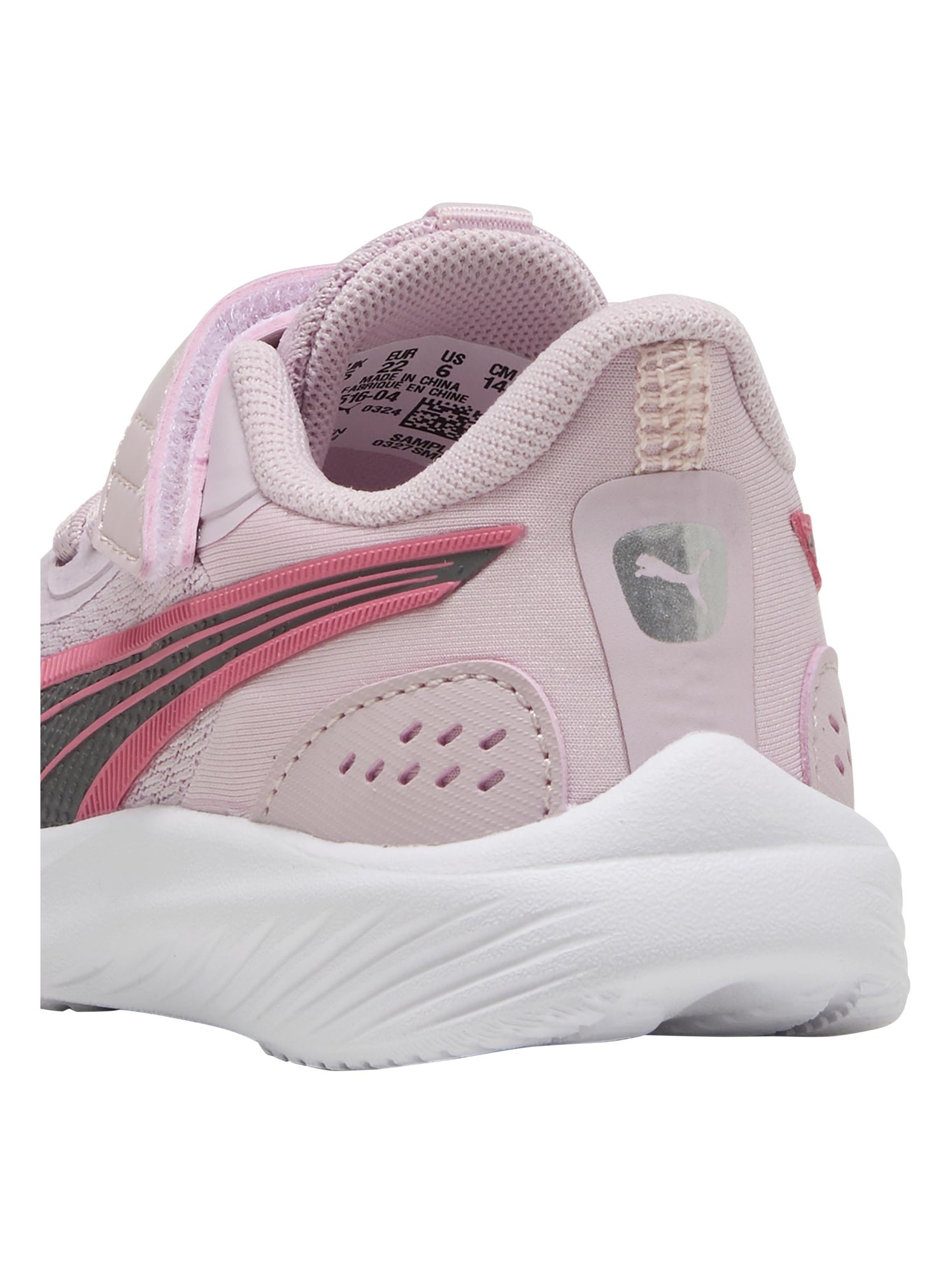 Basket Enfant à Scratches Puma Pounce AC inf - Rose