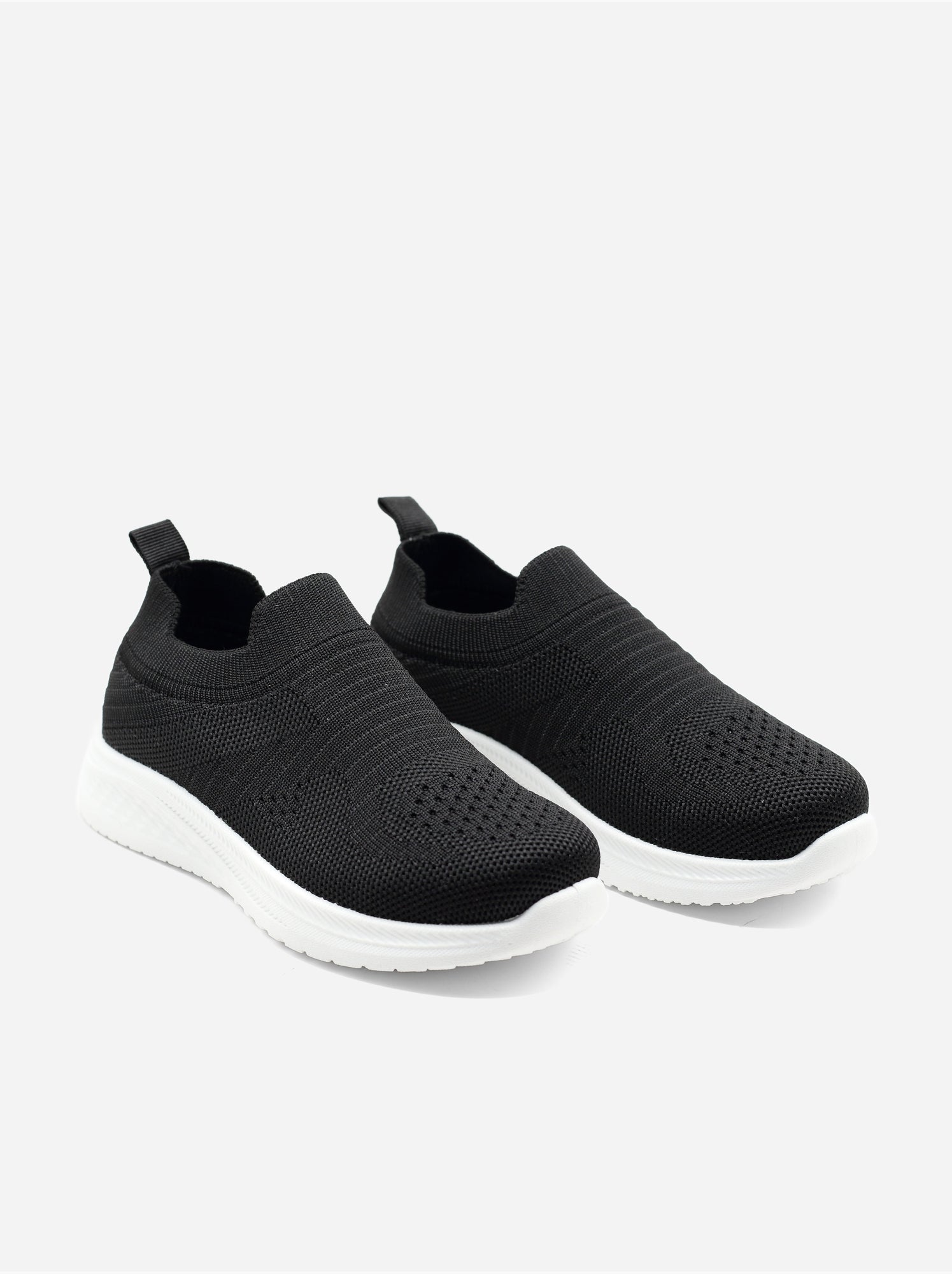 Baskets à enfiler - Noir Blanc