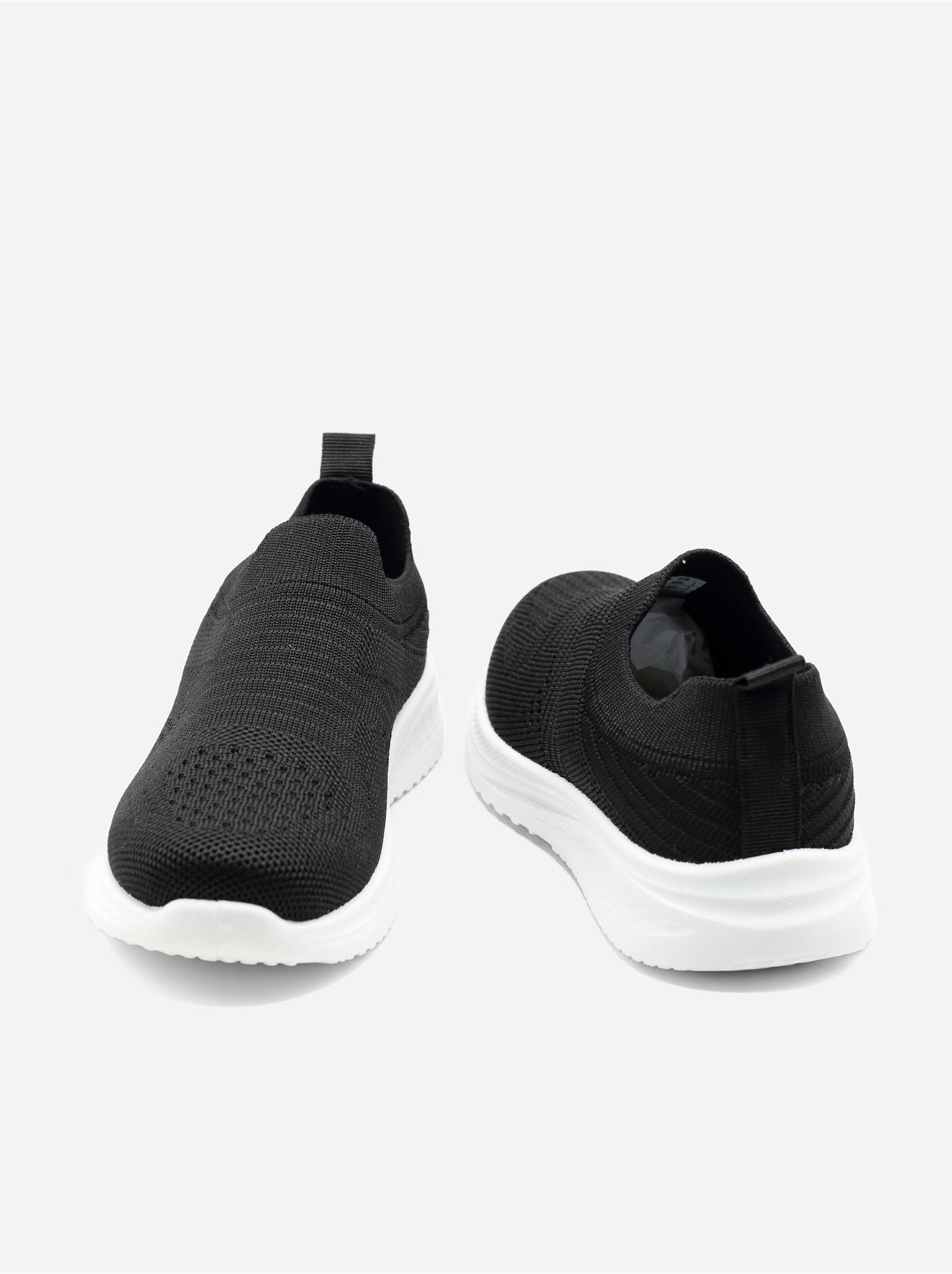 Baskets à enfiler - Noir Blanc
