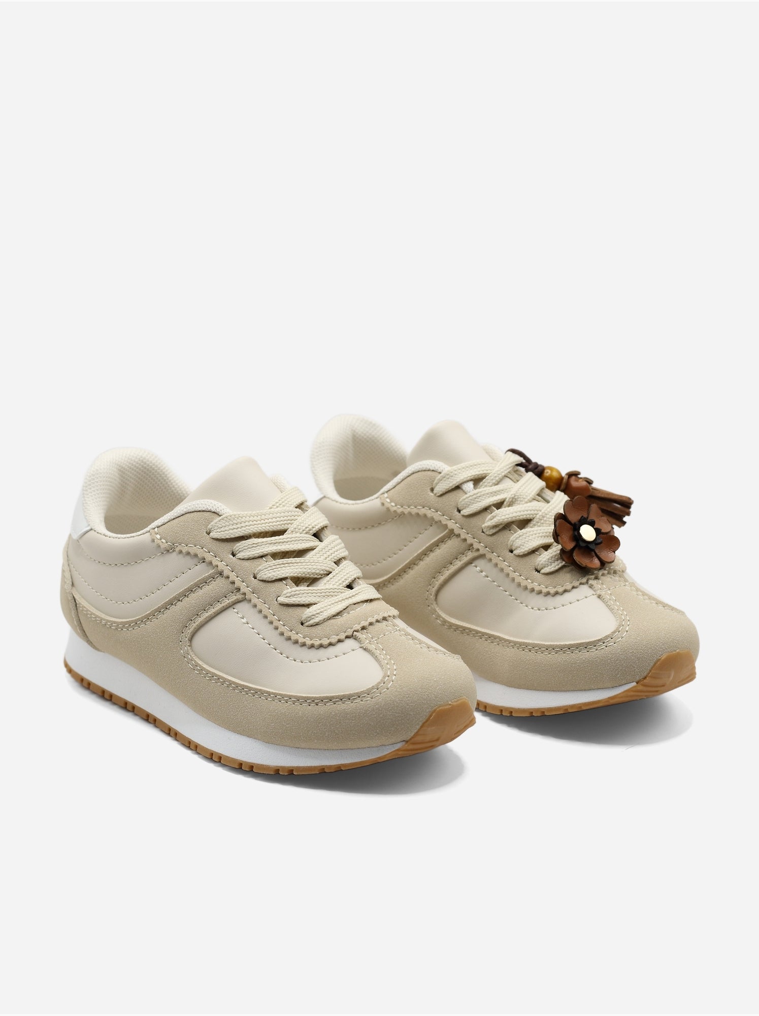 Baskets a lacets - Beige