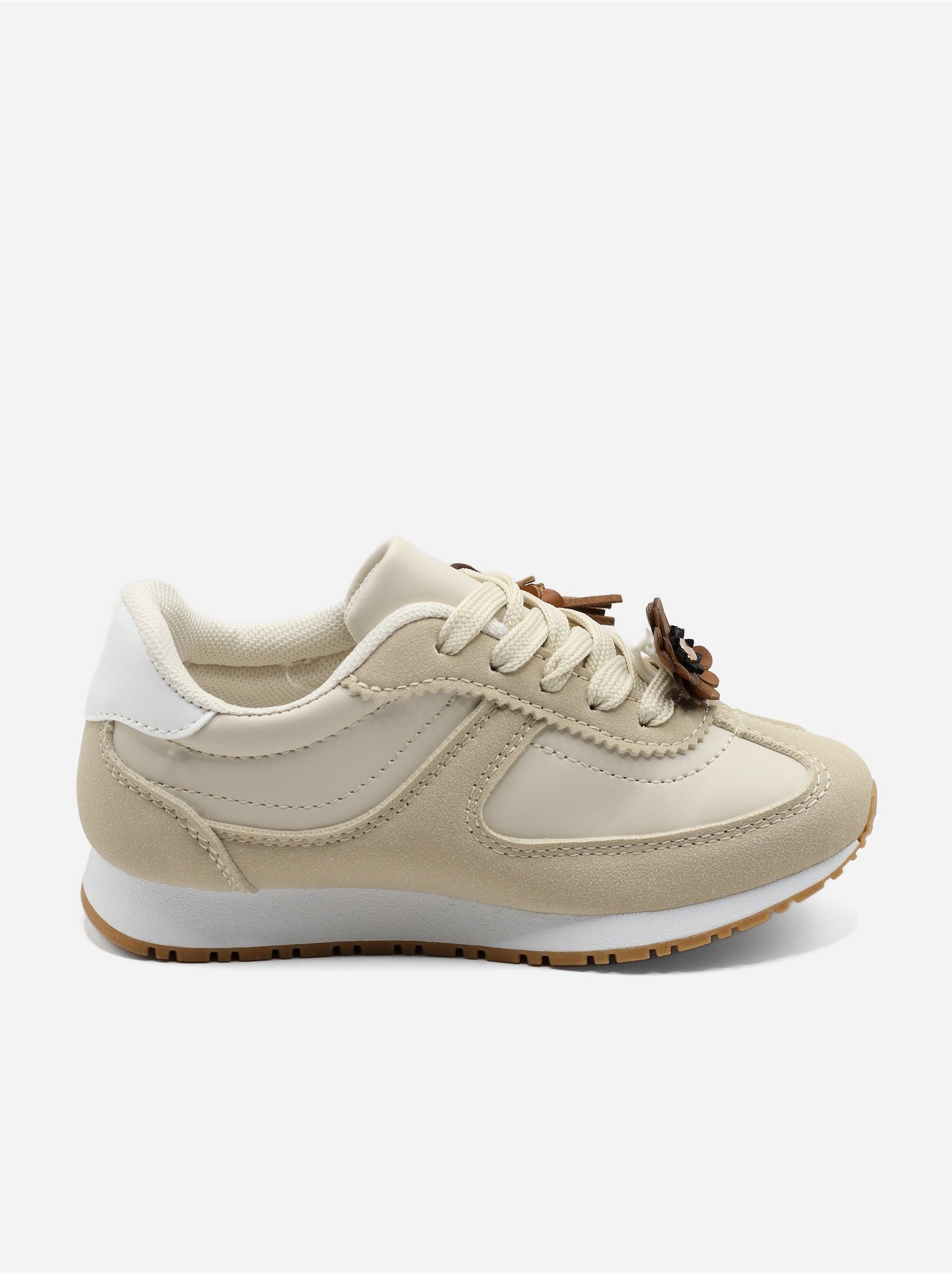 Baskets a lacets - Beige