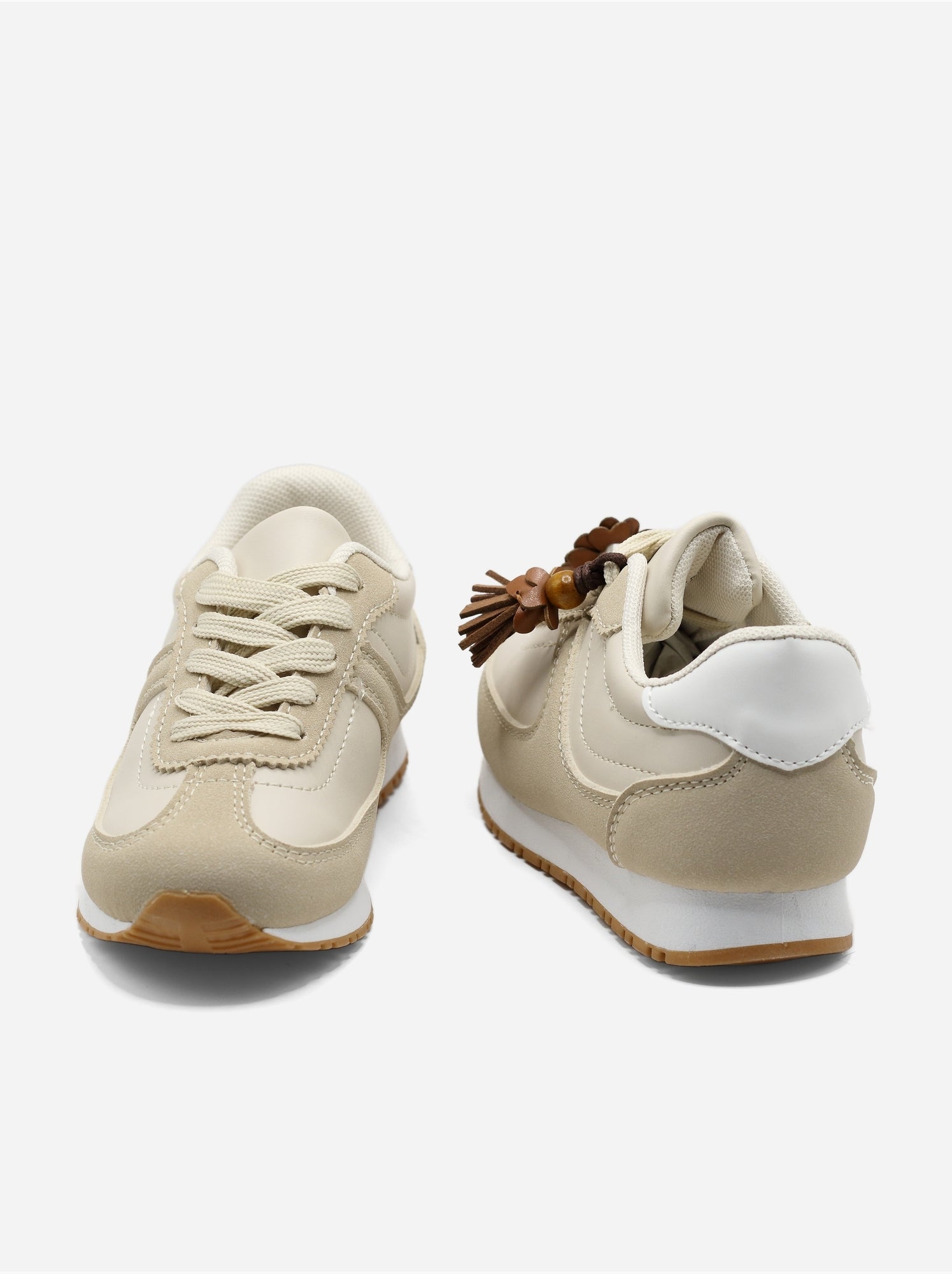 Baskets a lacets - Beige