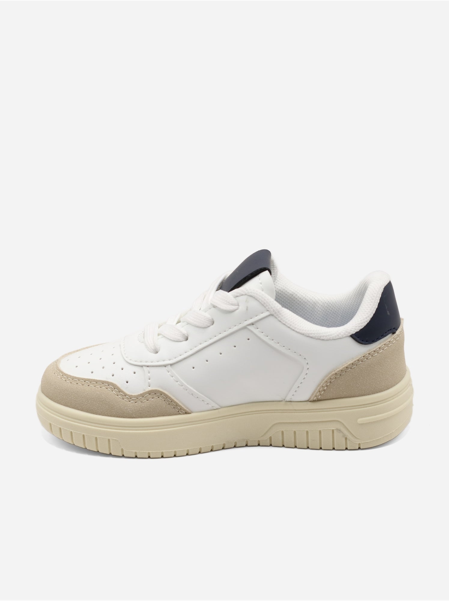 Baskets a lacets - Blanc Bleu