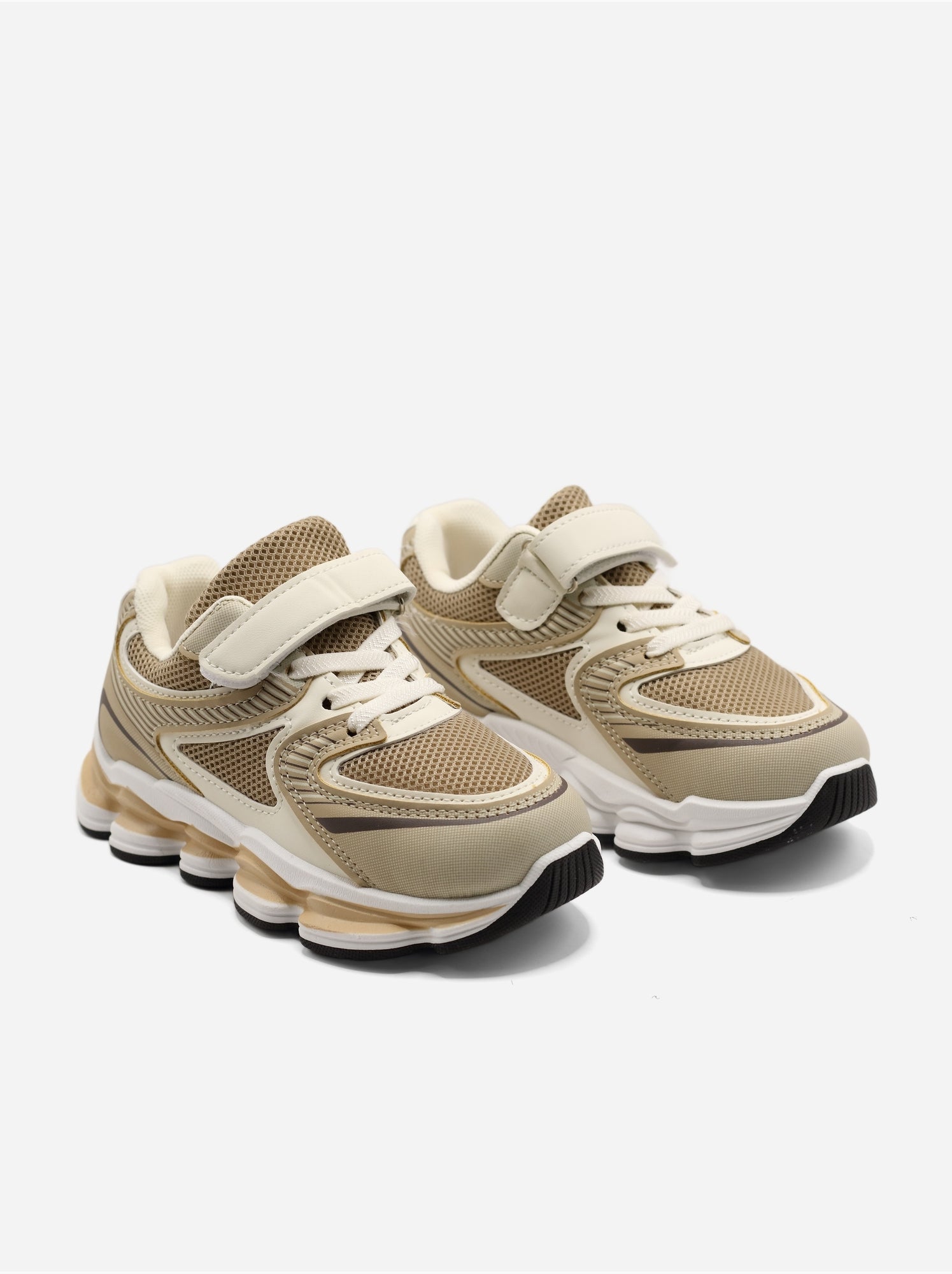Baskets a lacets - Crème