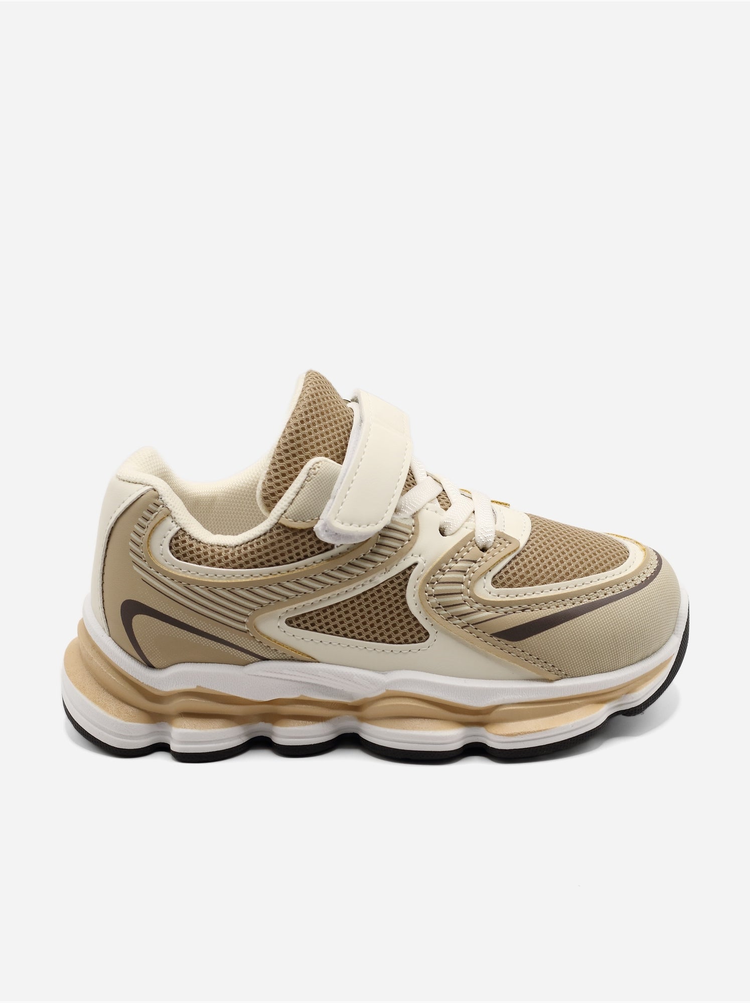 Baskets a lacets - Crème