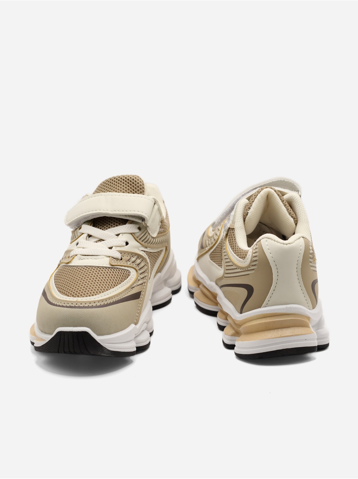 Baskets a lacets - Crème