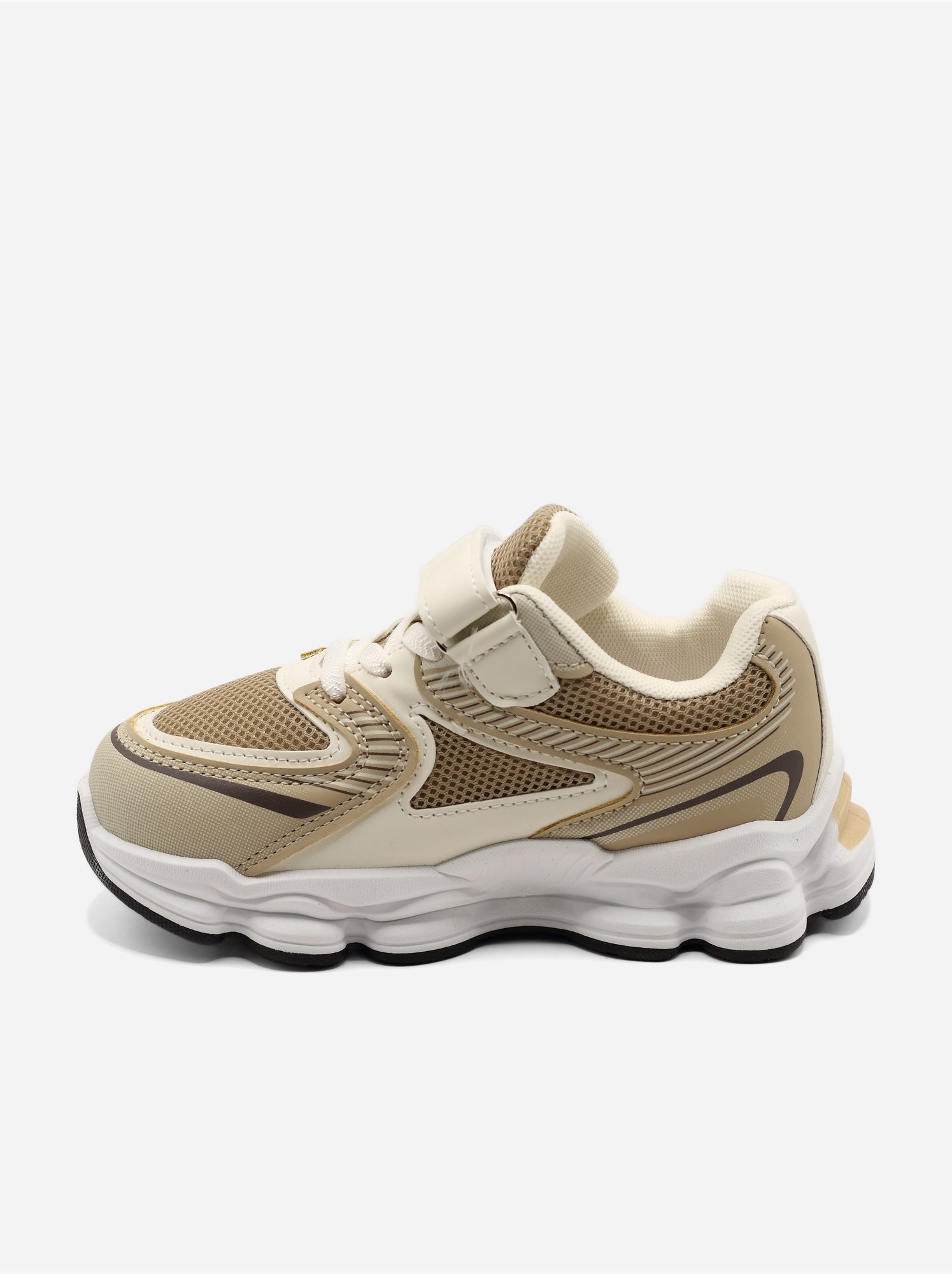 Baskets a lacets - Crème