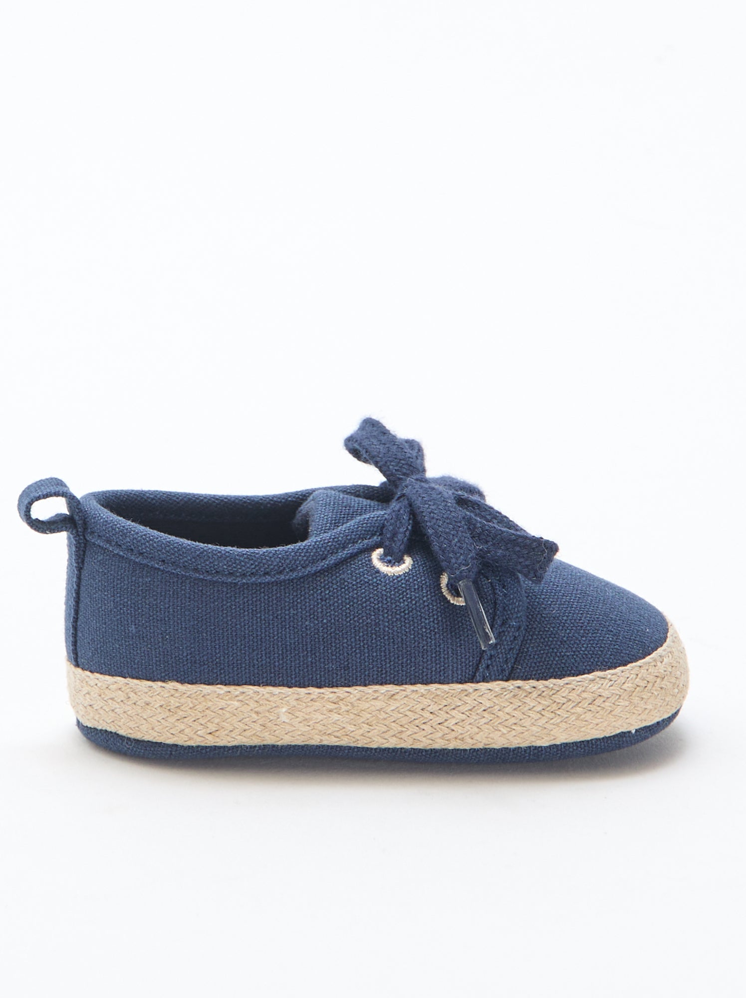 Baskets à lacets en tissu - Bleu