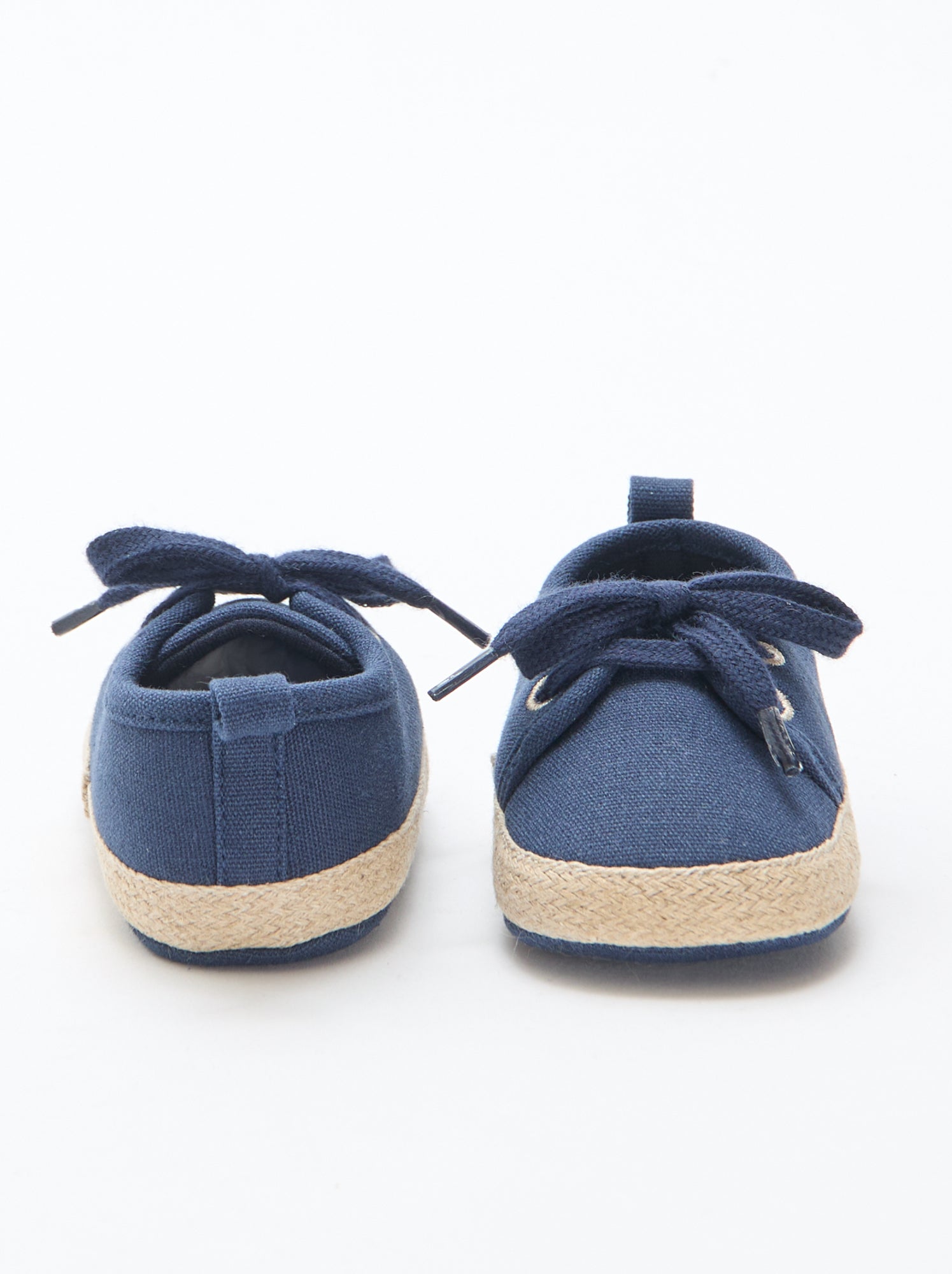 Baskets à lacets en tissu - Bleu