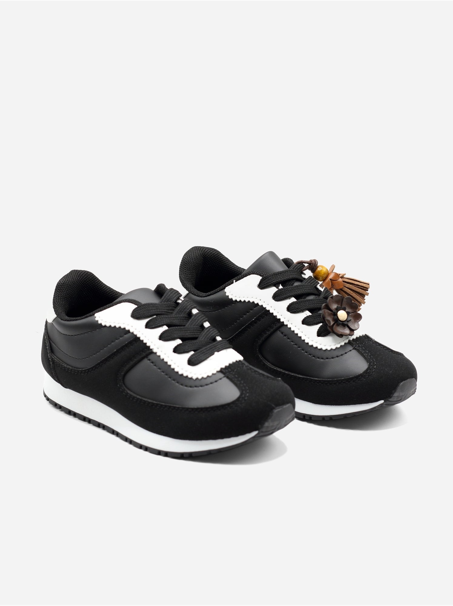 Baskets a lacets - Noir