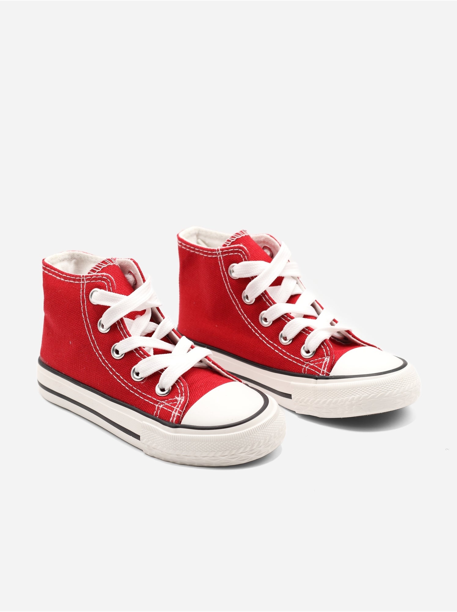 Baskets a lacets - Rouge