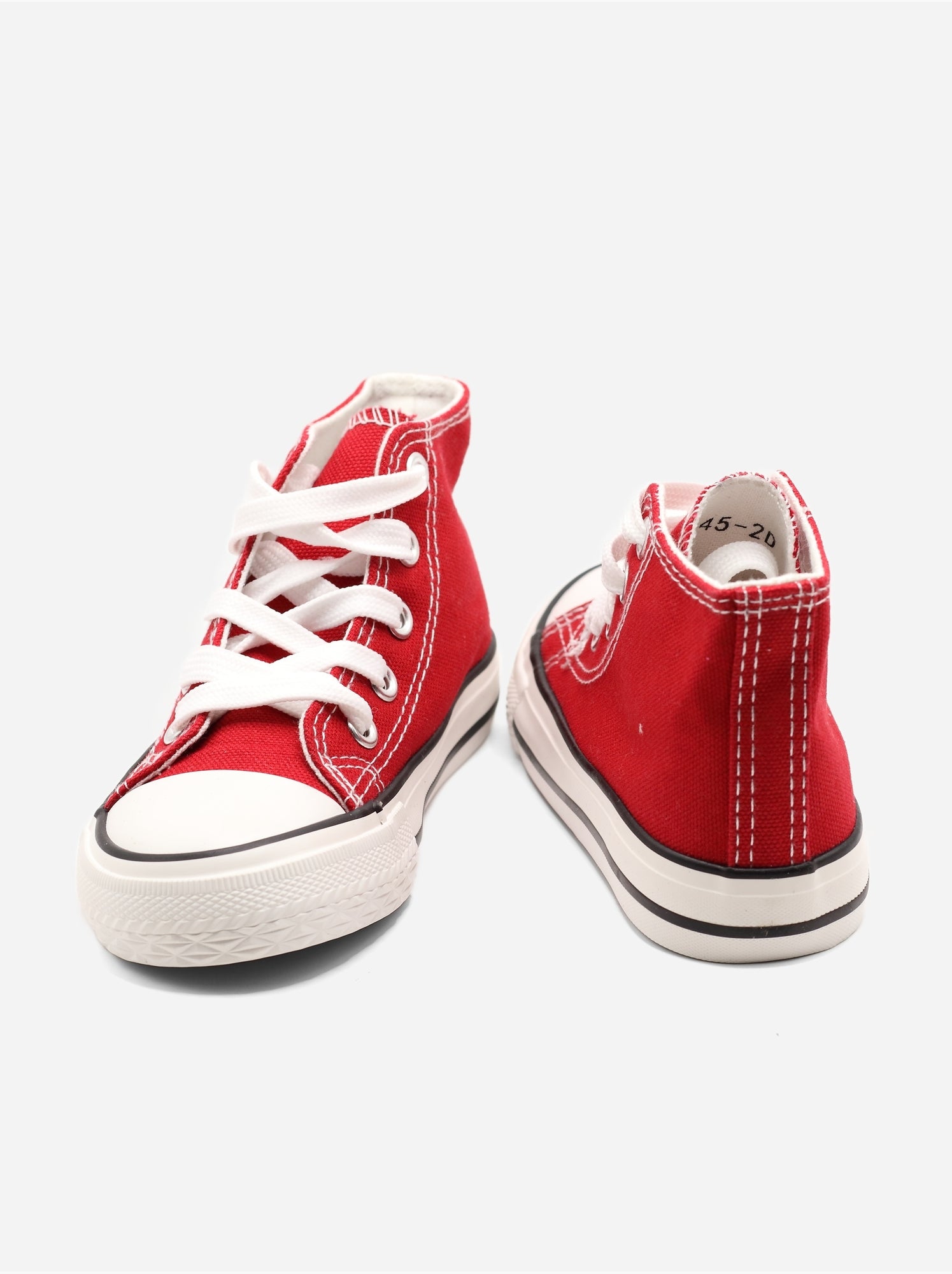 Baskets a lacets - Rouge