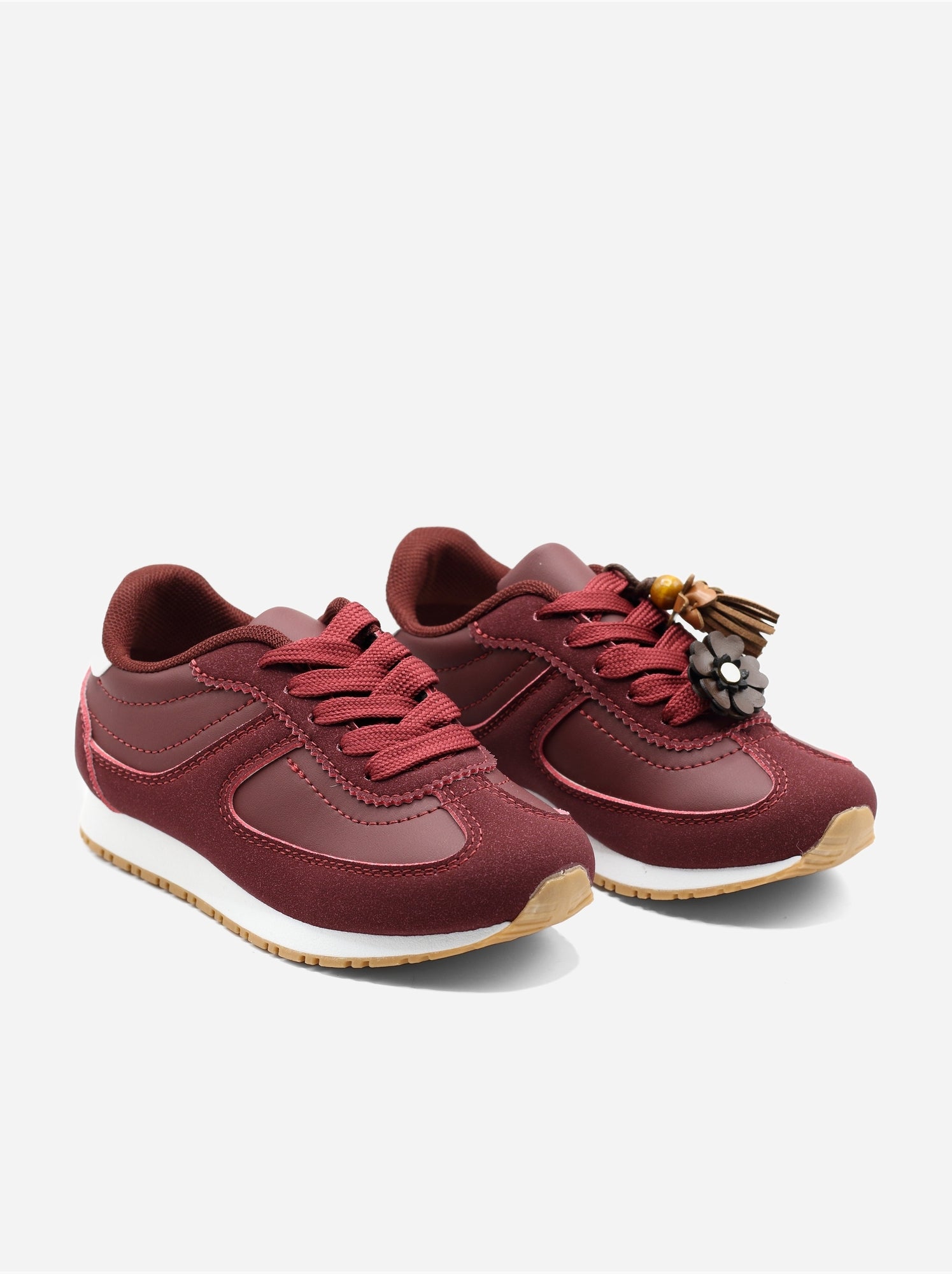 Baskets a lacets - Rouge