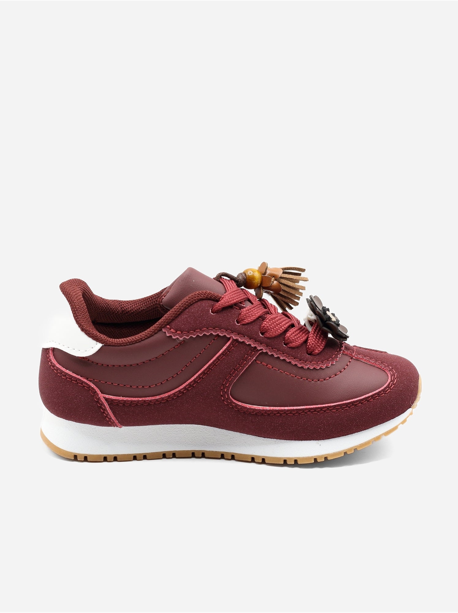 Baskets a lacets - Rouge