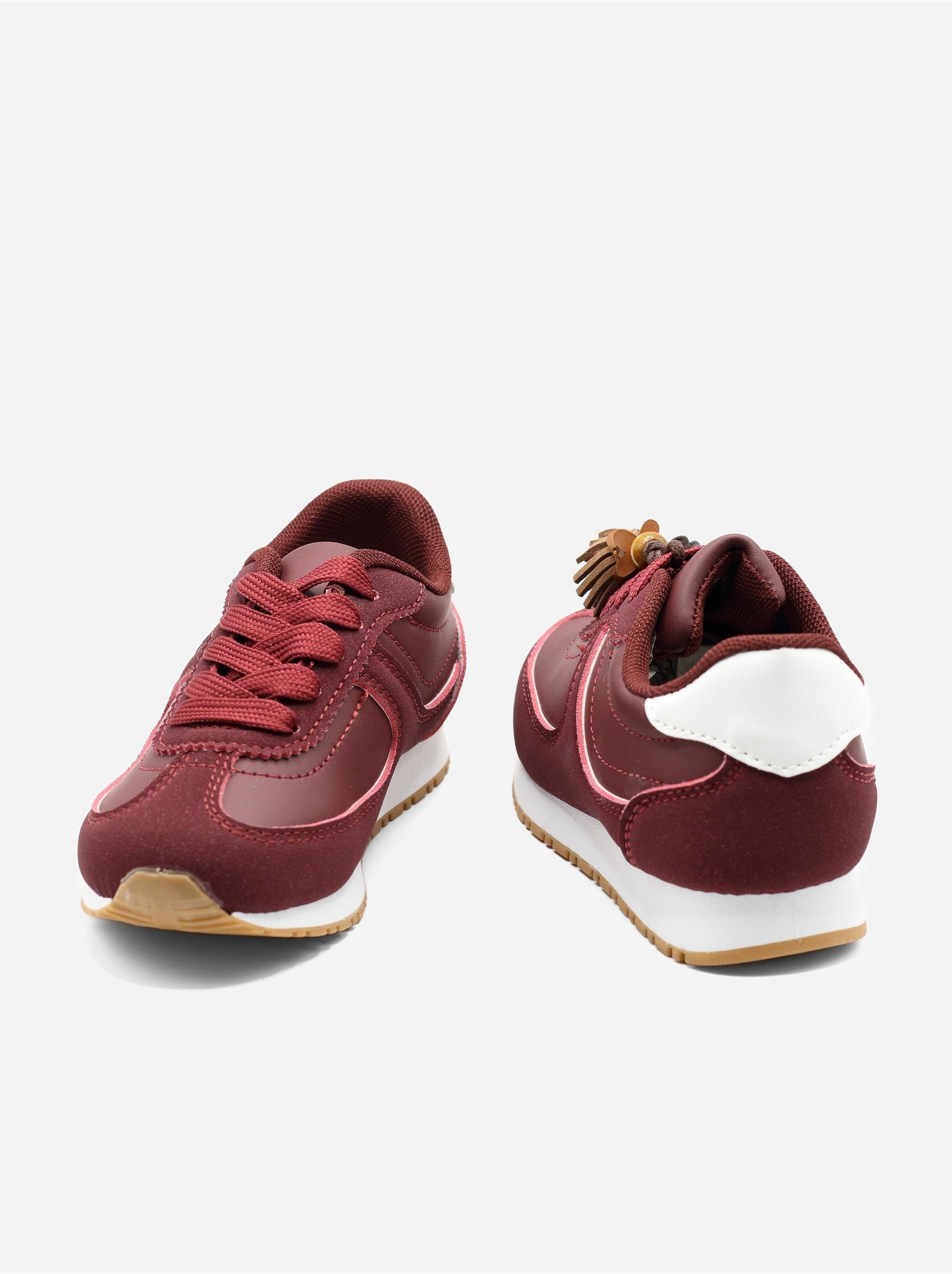Baskets a lacets - Rouge