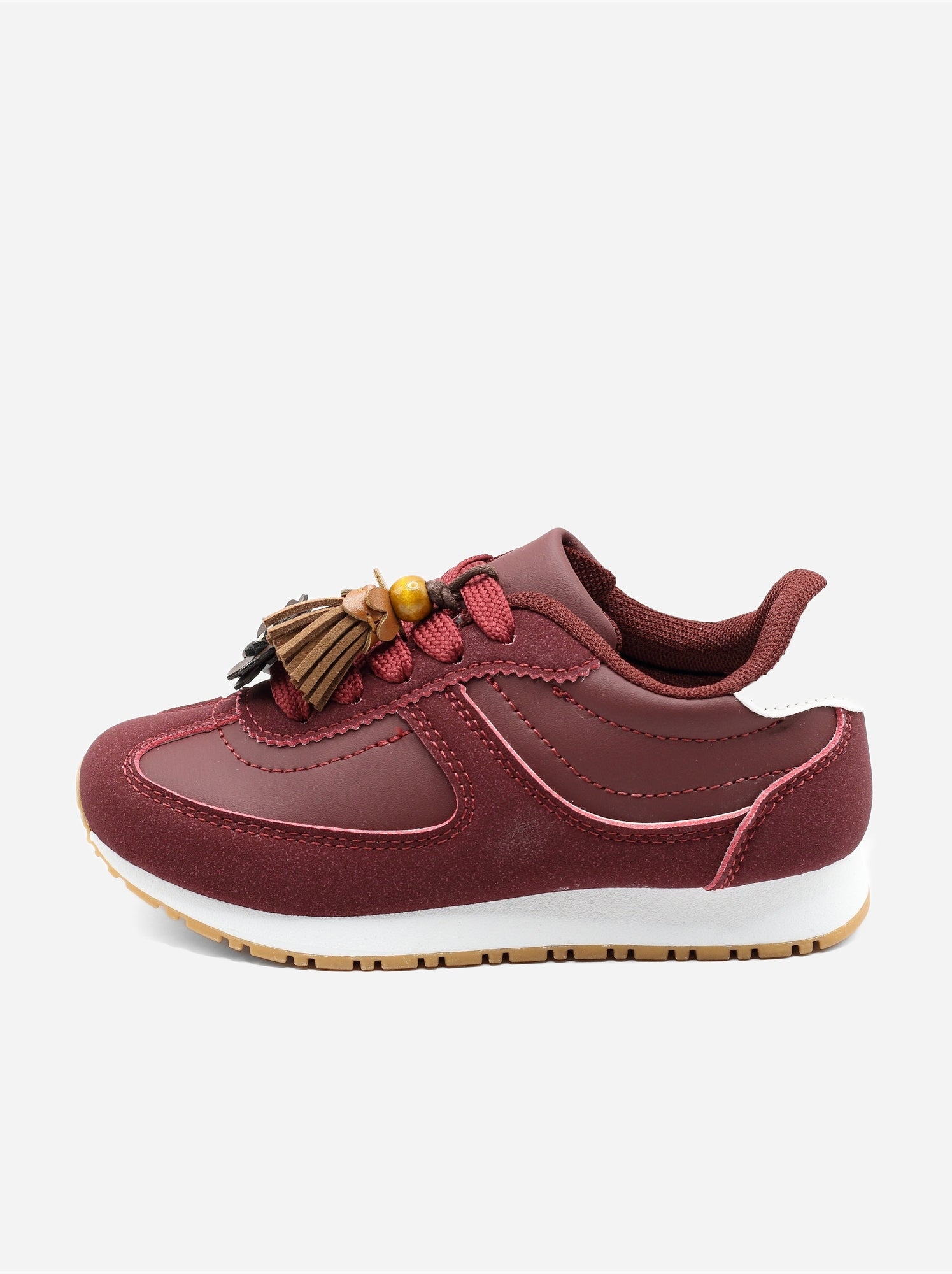 Baskets a lacets - Rouge