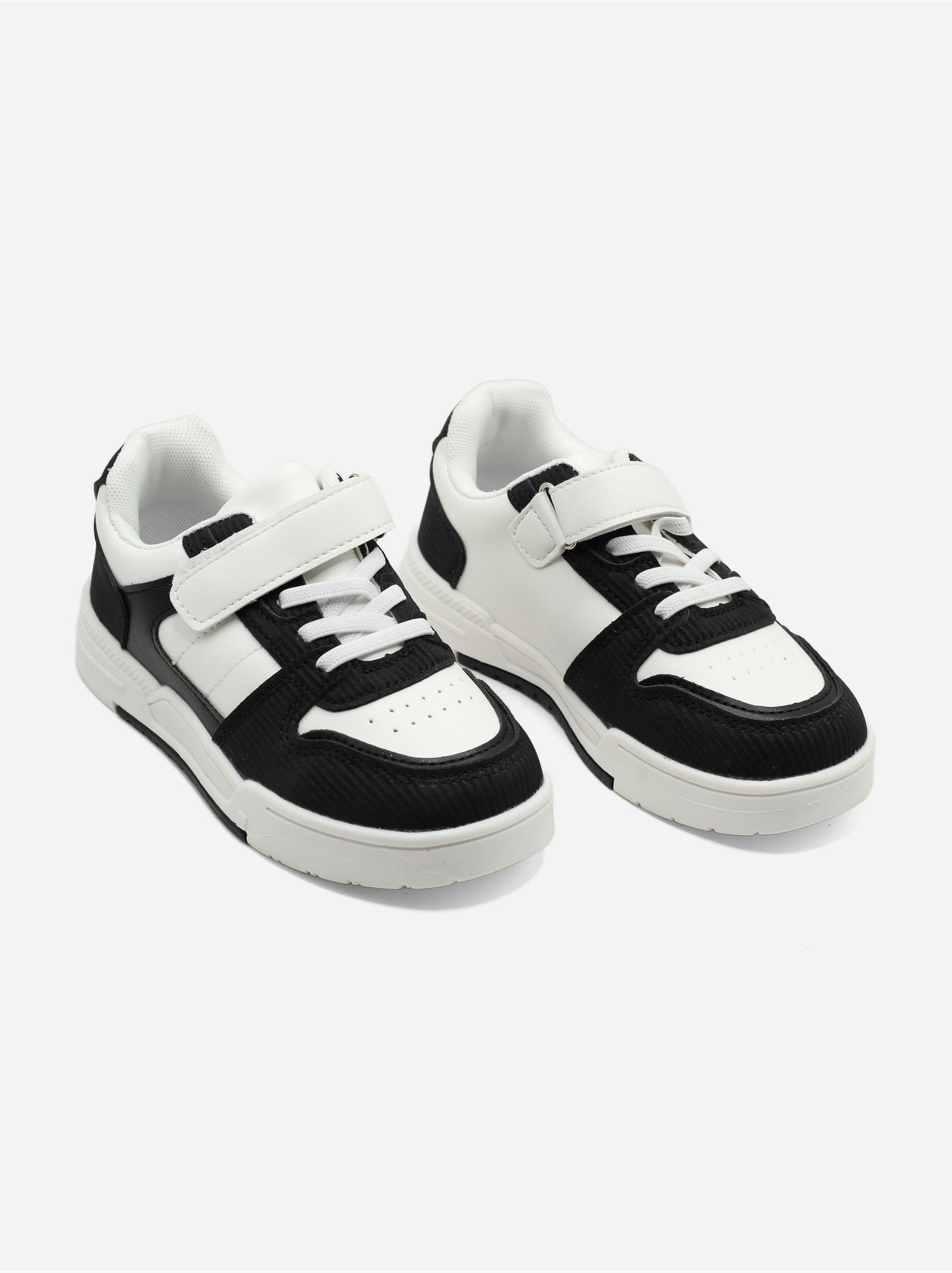 Baskets à scratch - Noir Blanc