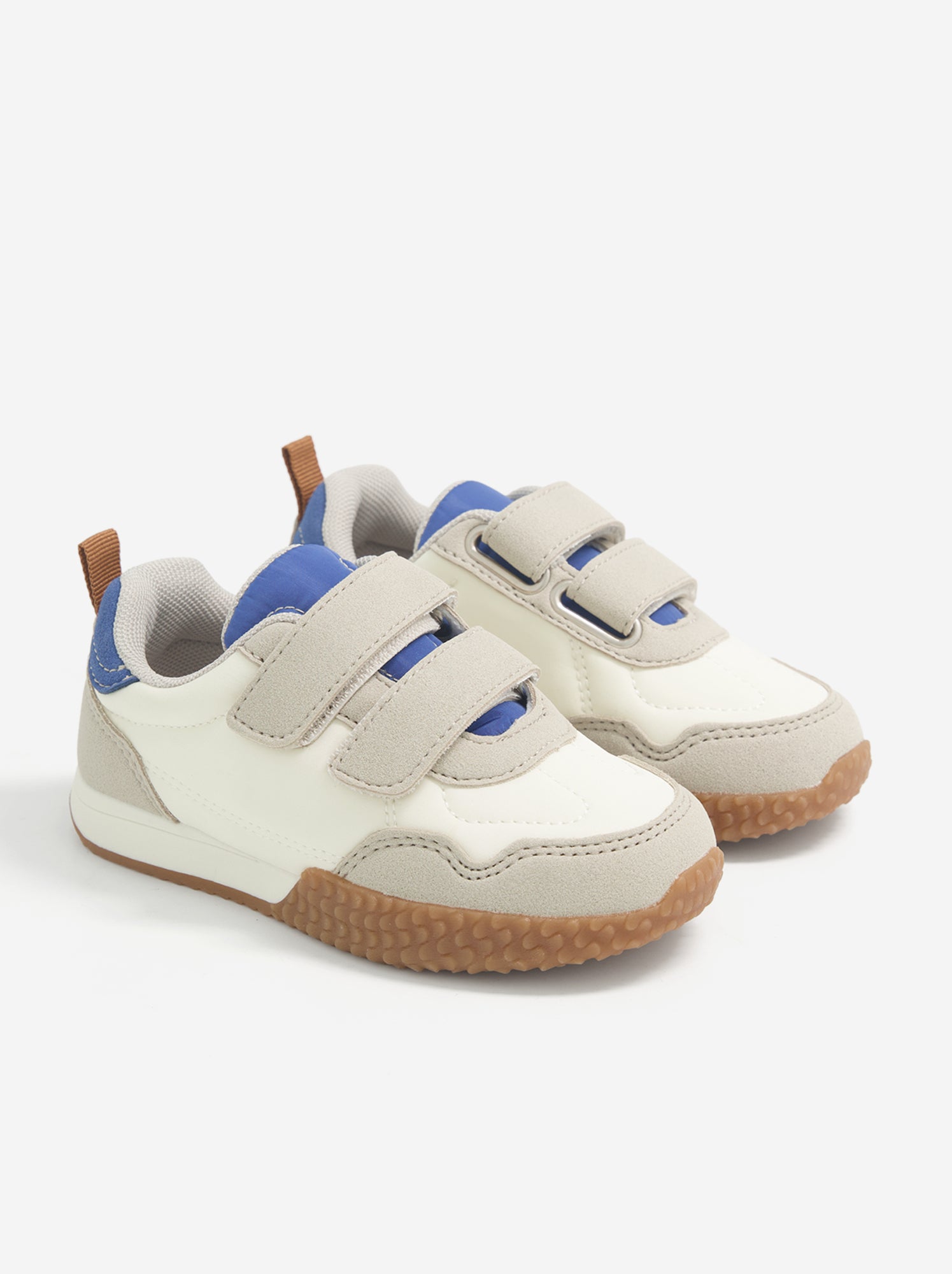 Baskets à scratchs - Beige