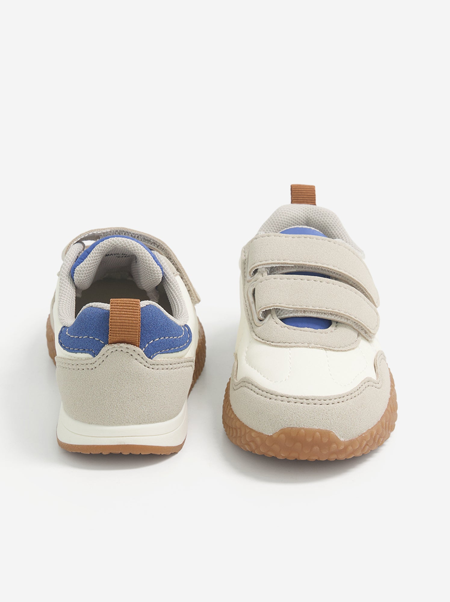 Baskets à scratchs - Beige