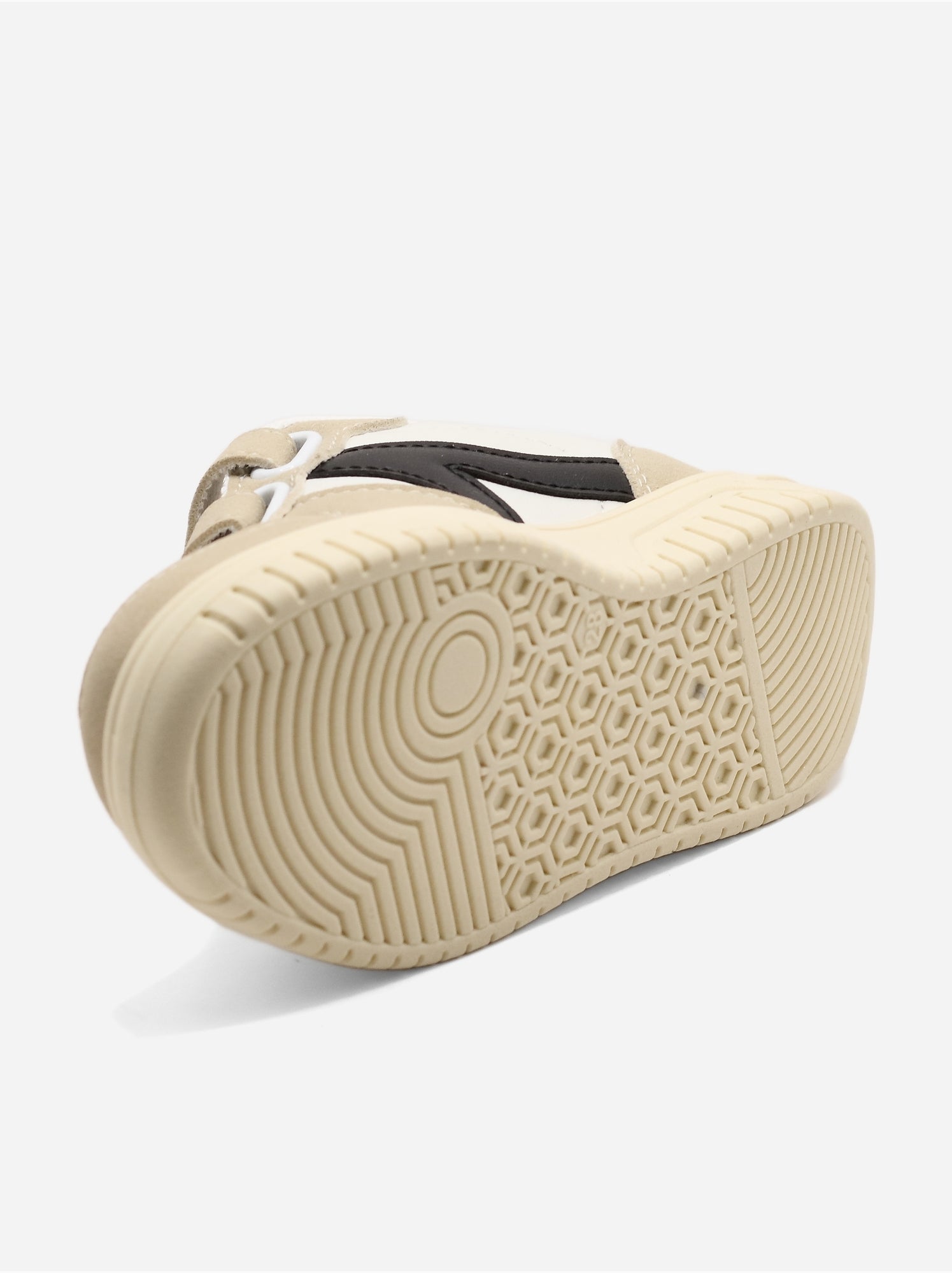 Baskets à scratchs - Crème