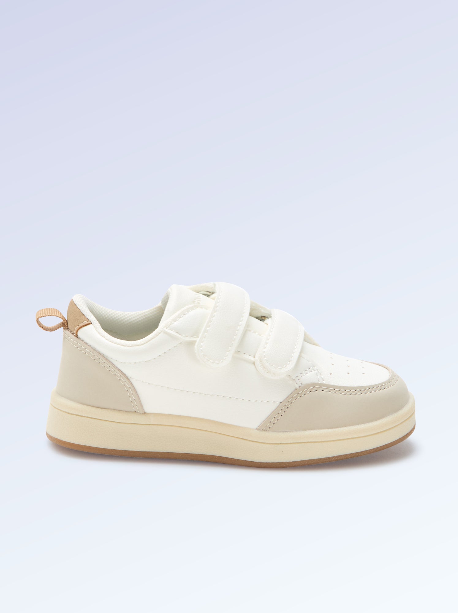 Baskets à scratchs - motricité 4 'marcher' - Kitchoun - Beige