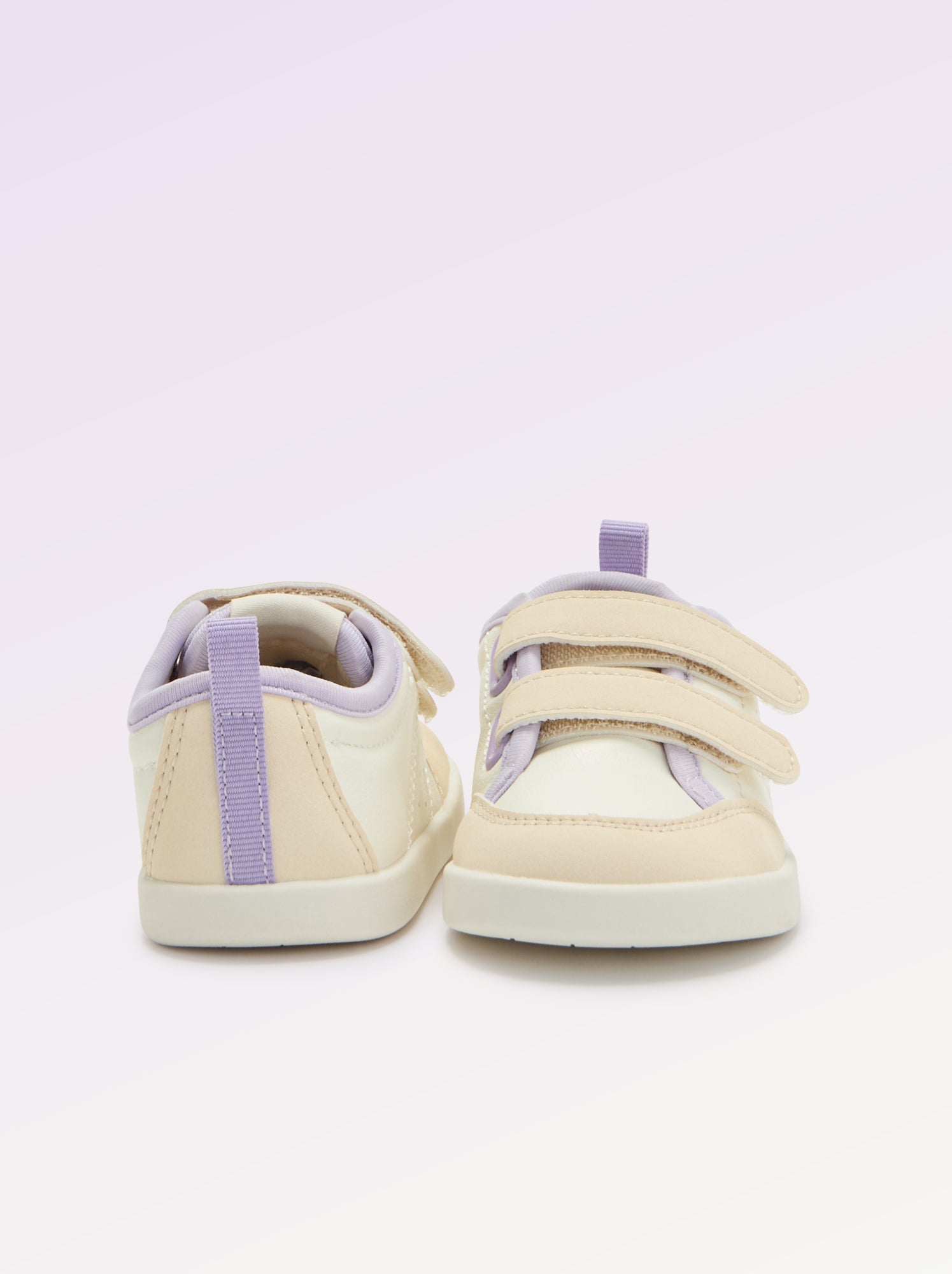 Baskets basses avec ouverture par scratch - Barefoot - Blanc
