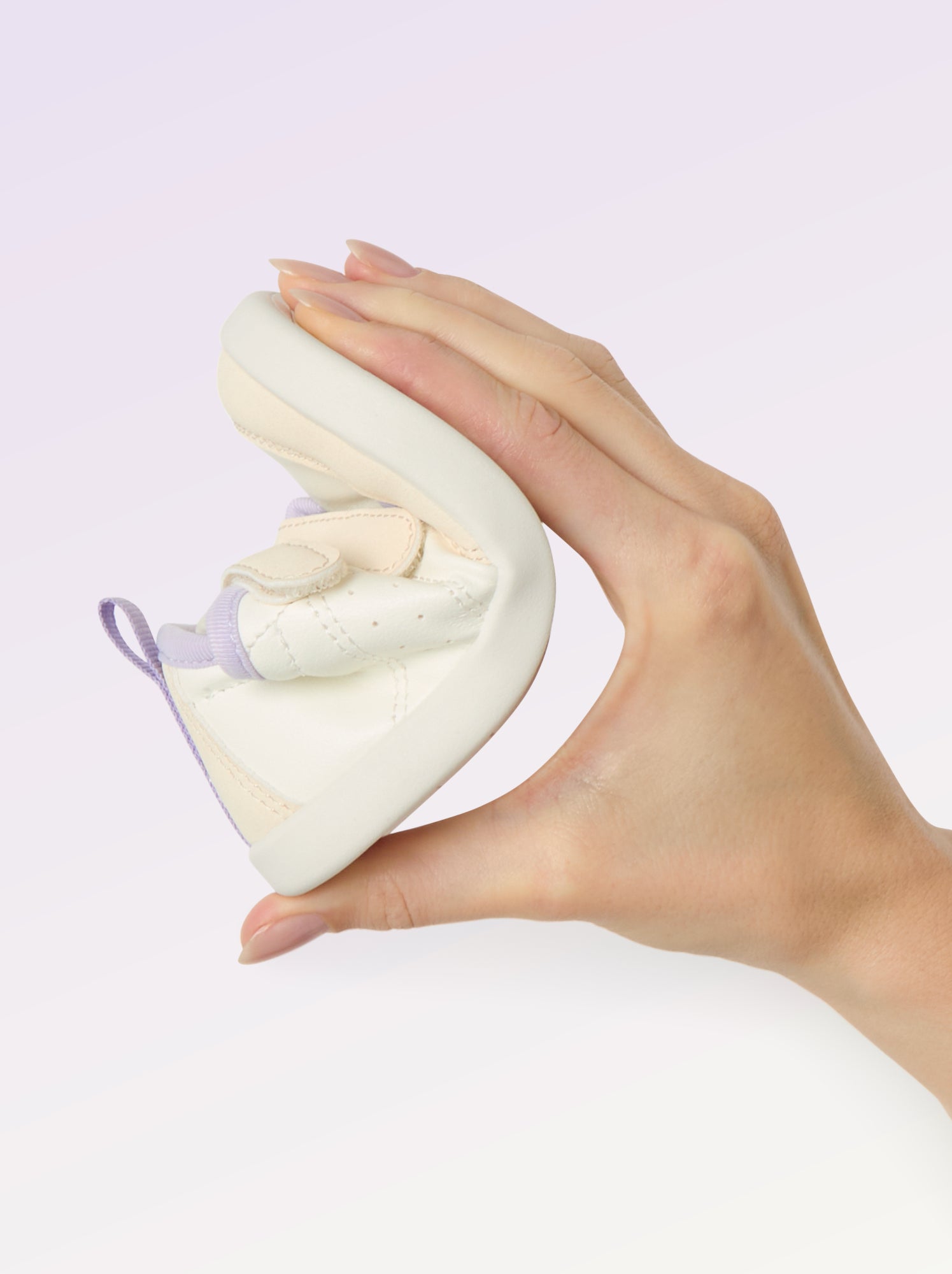 Baskets basses avec ouverture par scratch - Barefoot - Blanc