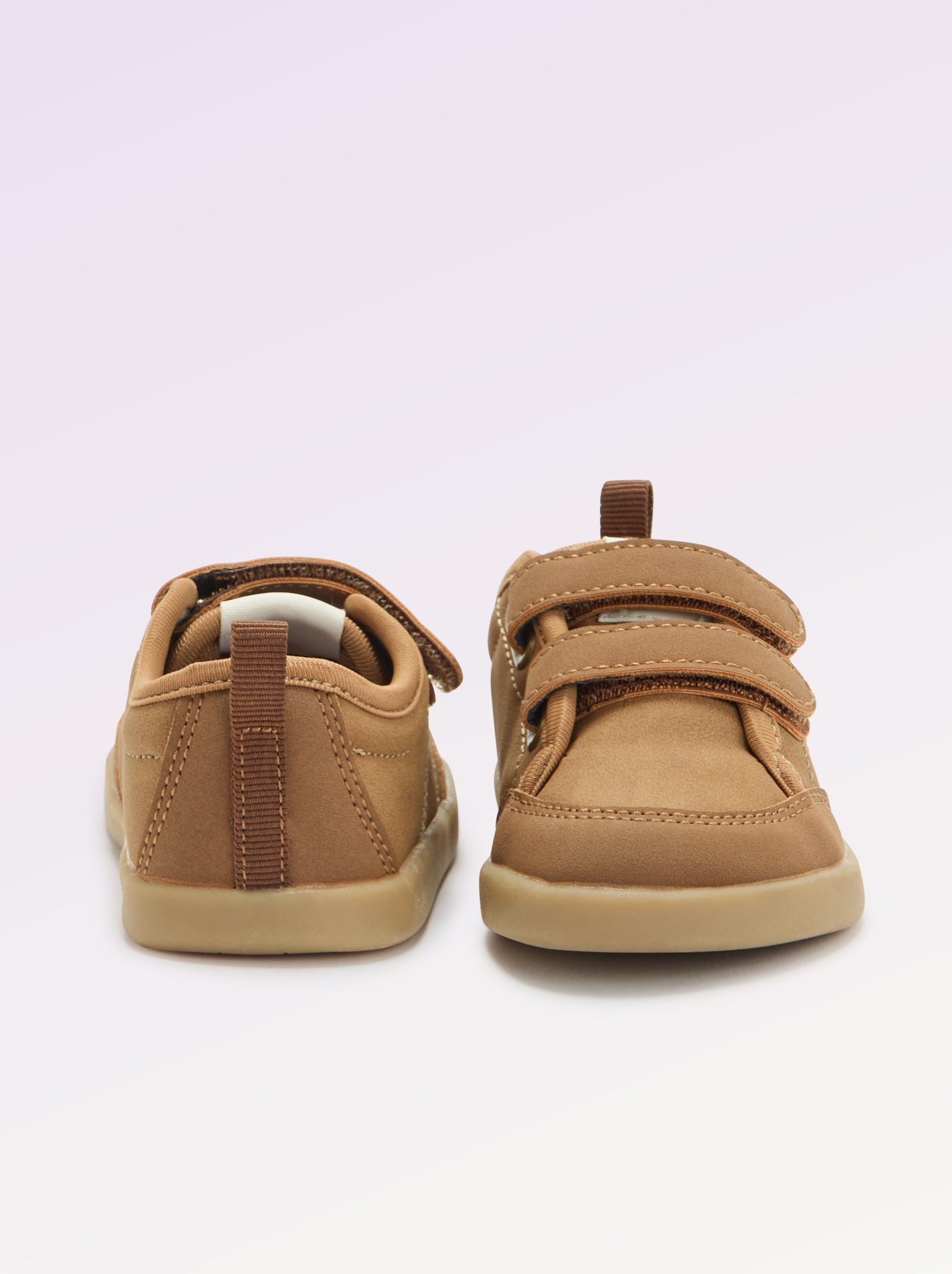Baskets basses avec ouverture par scratch - Barefoot - Jaune