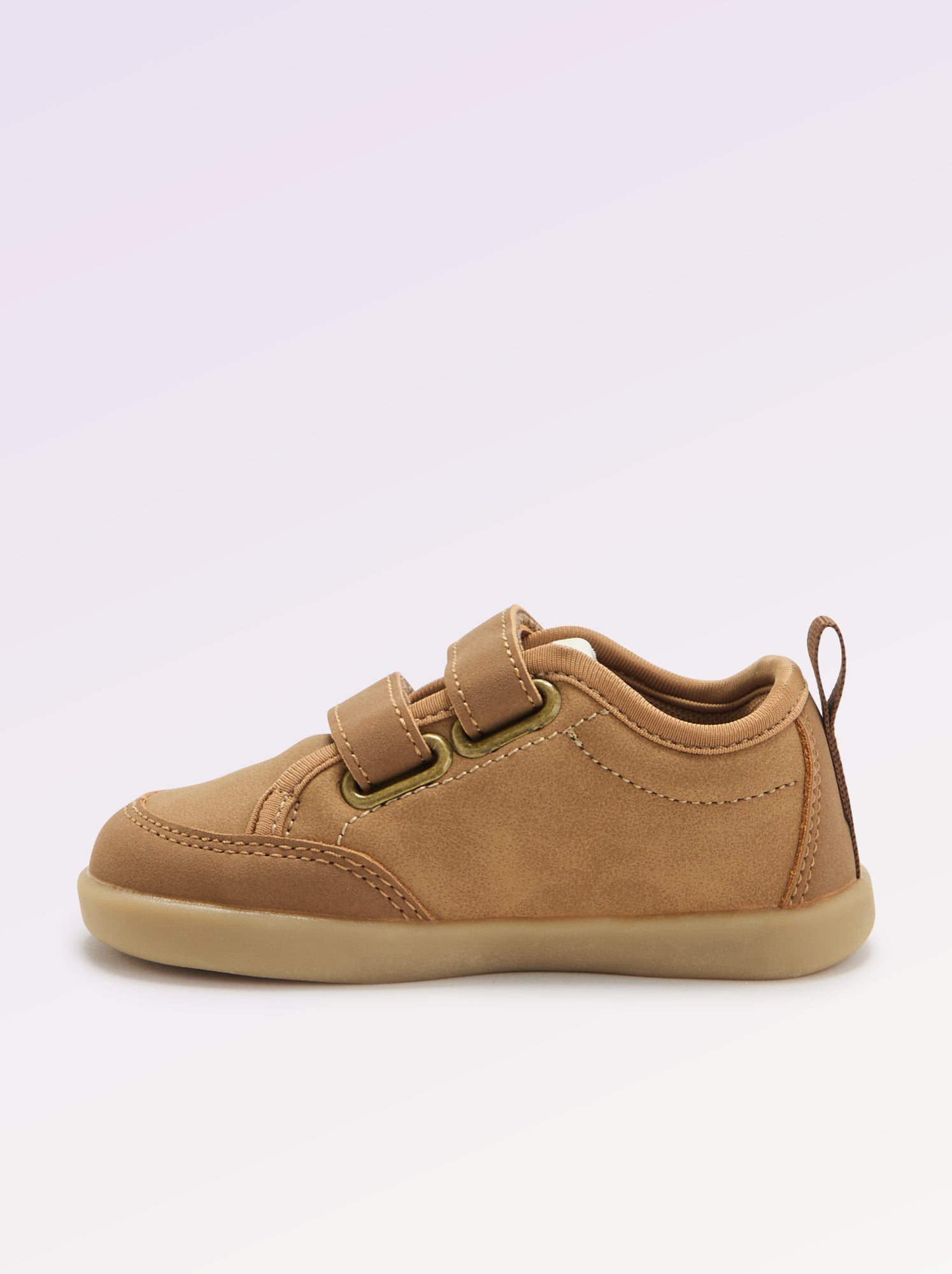 Baskets basses avec ouverture par scratch - Barefoot - Jaune