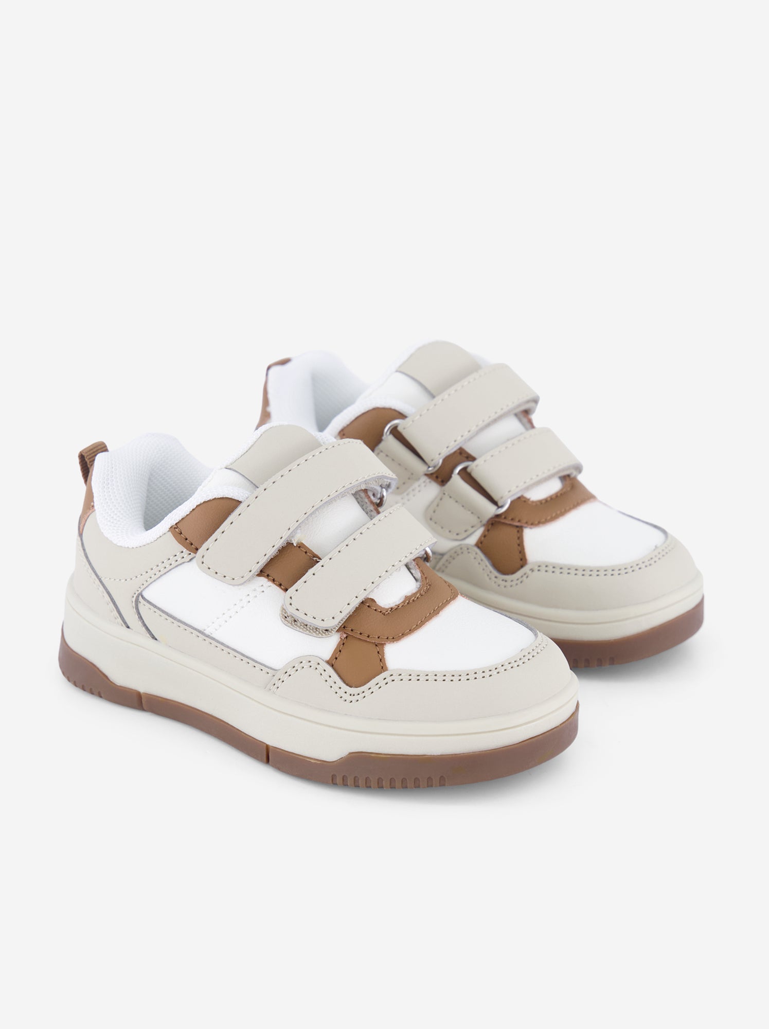 Baskets basses en simili - Beige