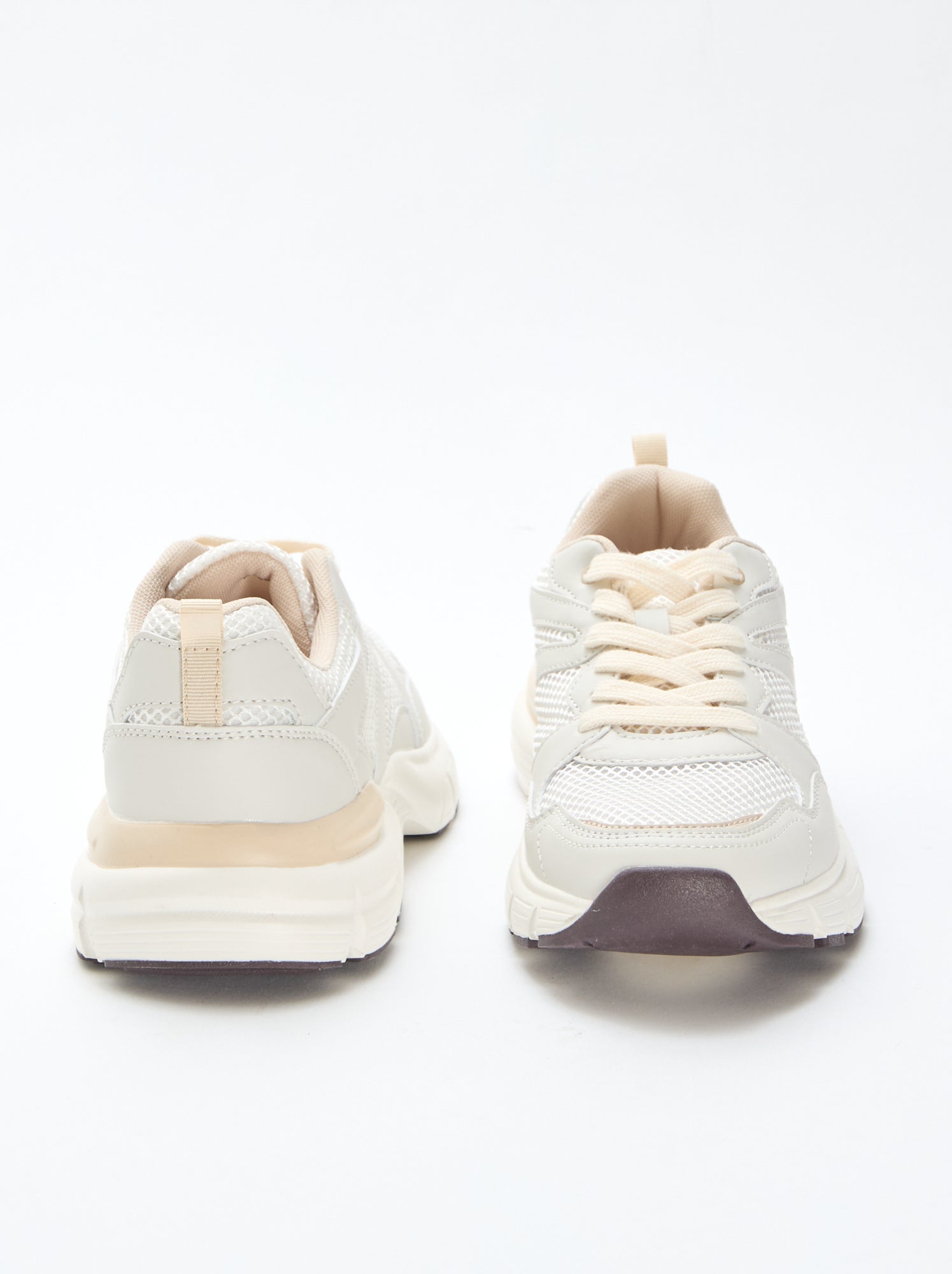 Baskets basses style running - Beige