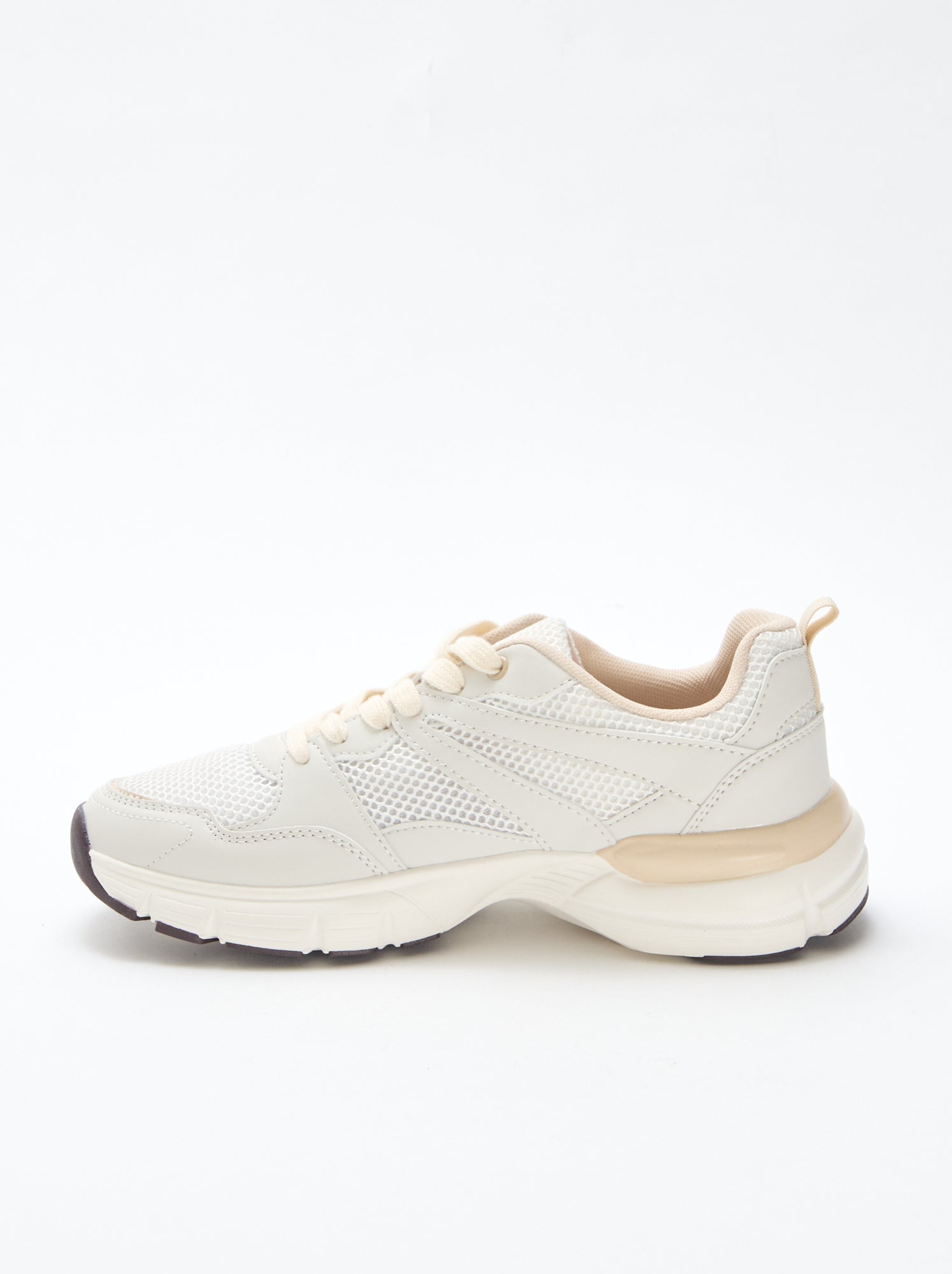 Baskets basses style running - Beige