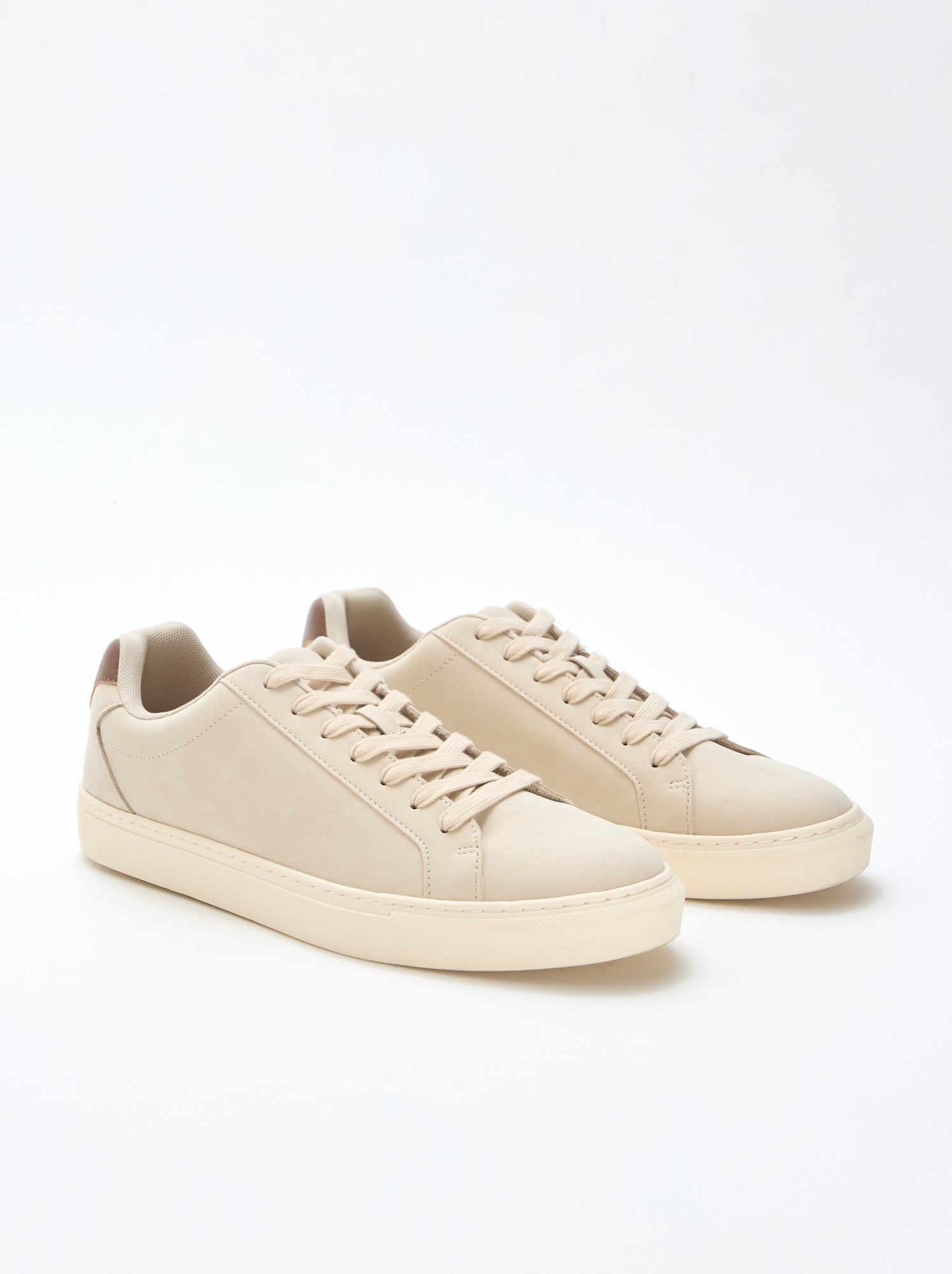 Baskets basses texturées - Beige