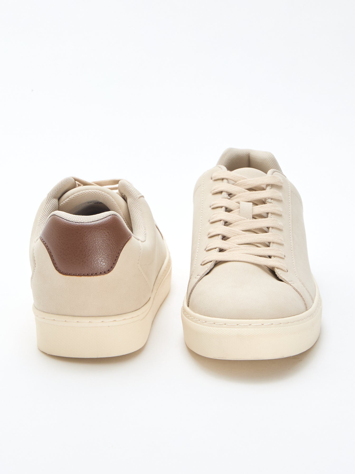 Baskets basses texturées - Beige