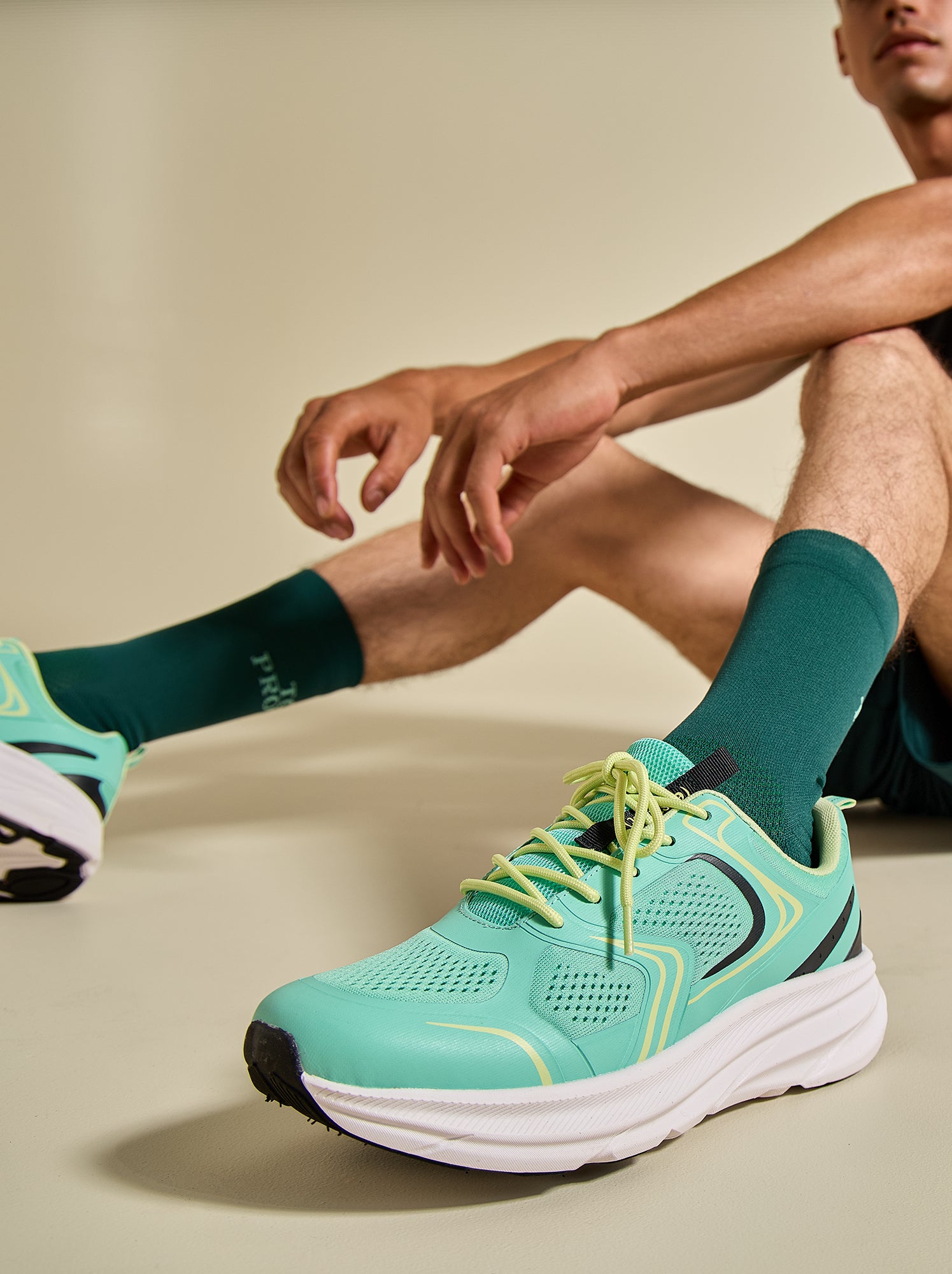 Baskets de running - (ekstract) - Vert