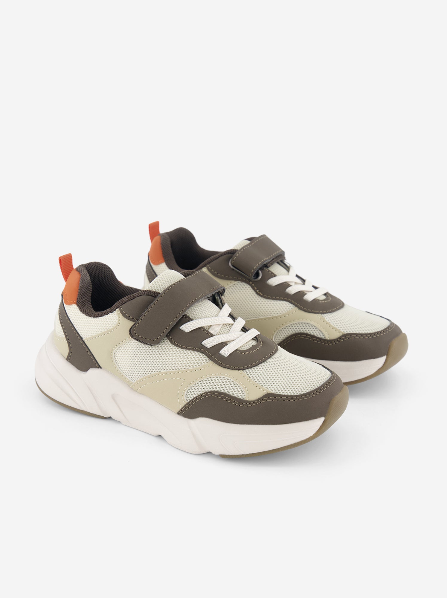 Baskets de running en textile - Marron