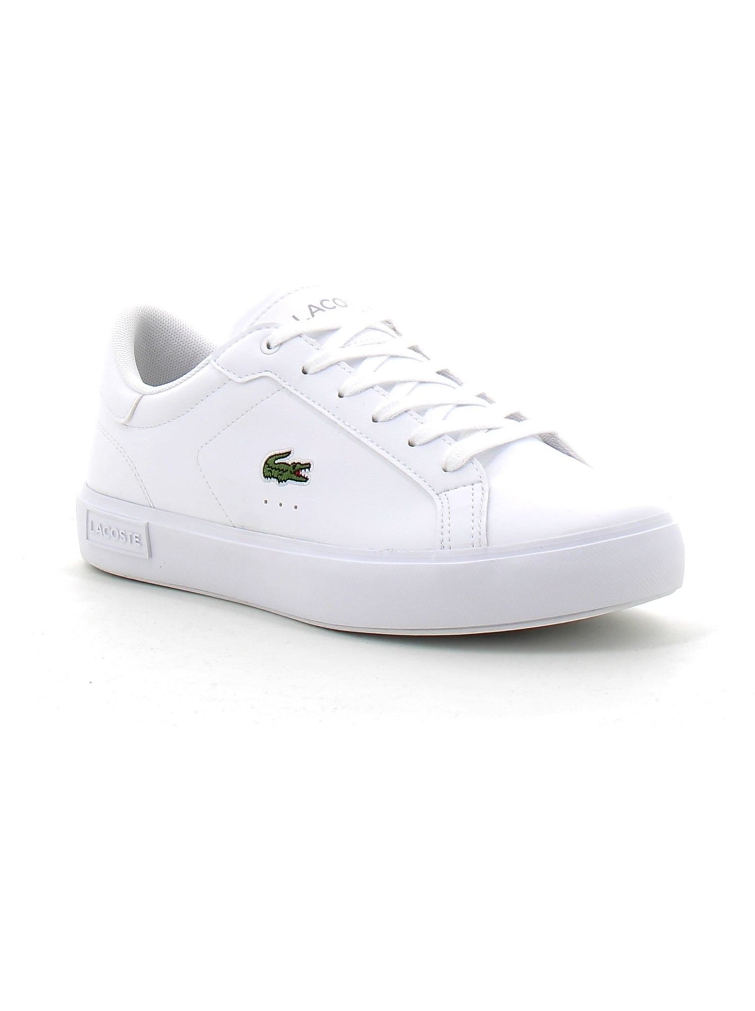Baskets en cuir lacoste - Blanc