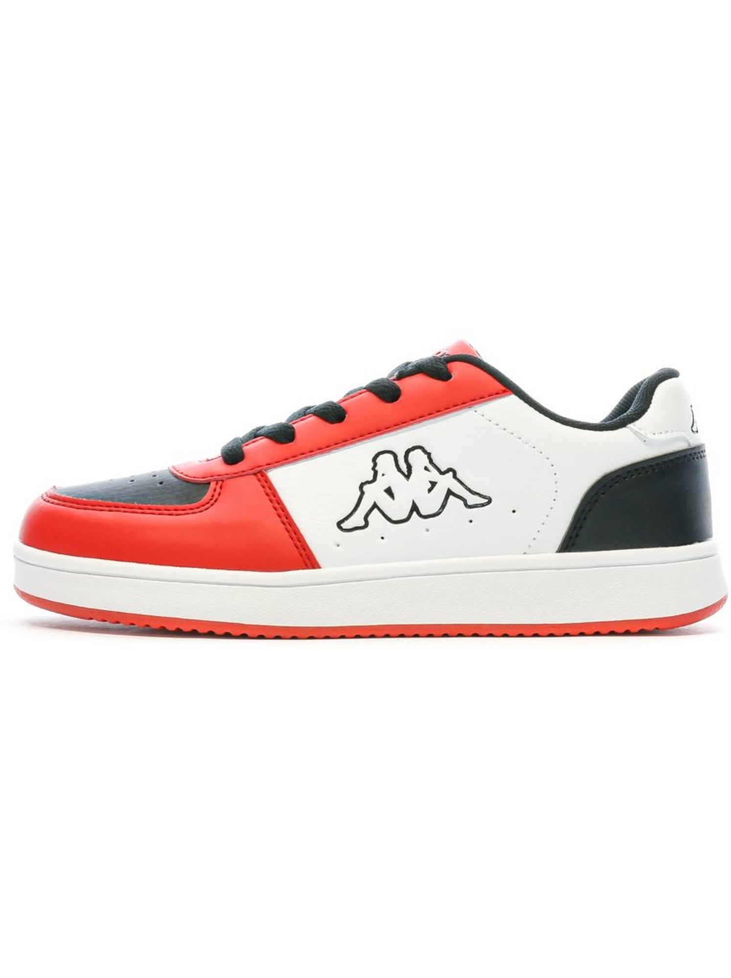 Baskets Garçon KAPPA - Blanc Rouge Noir