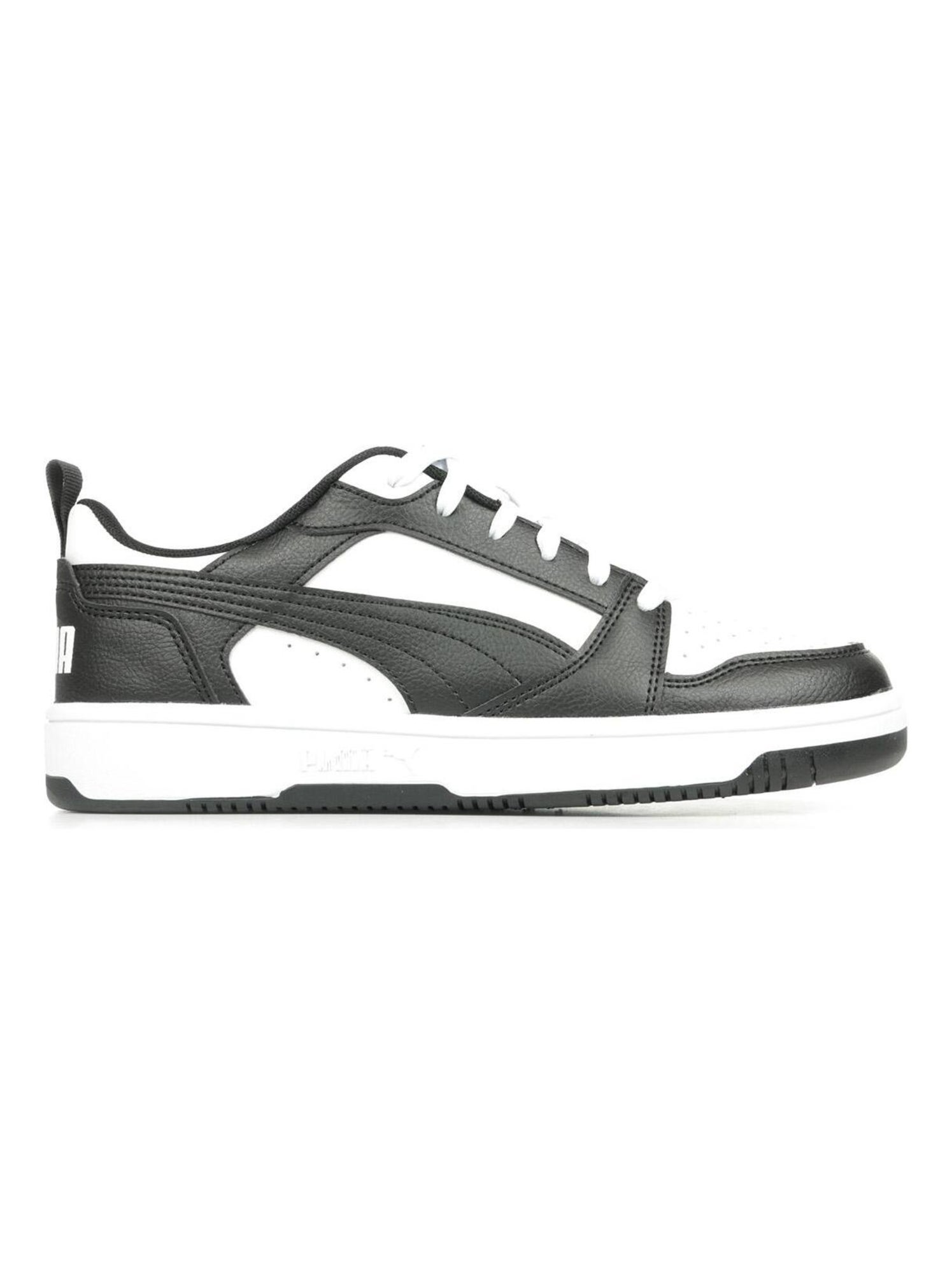 Baskets PUMA Jr Rebound V6 Lo - Blanc Noir